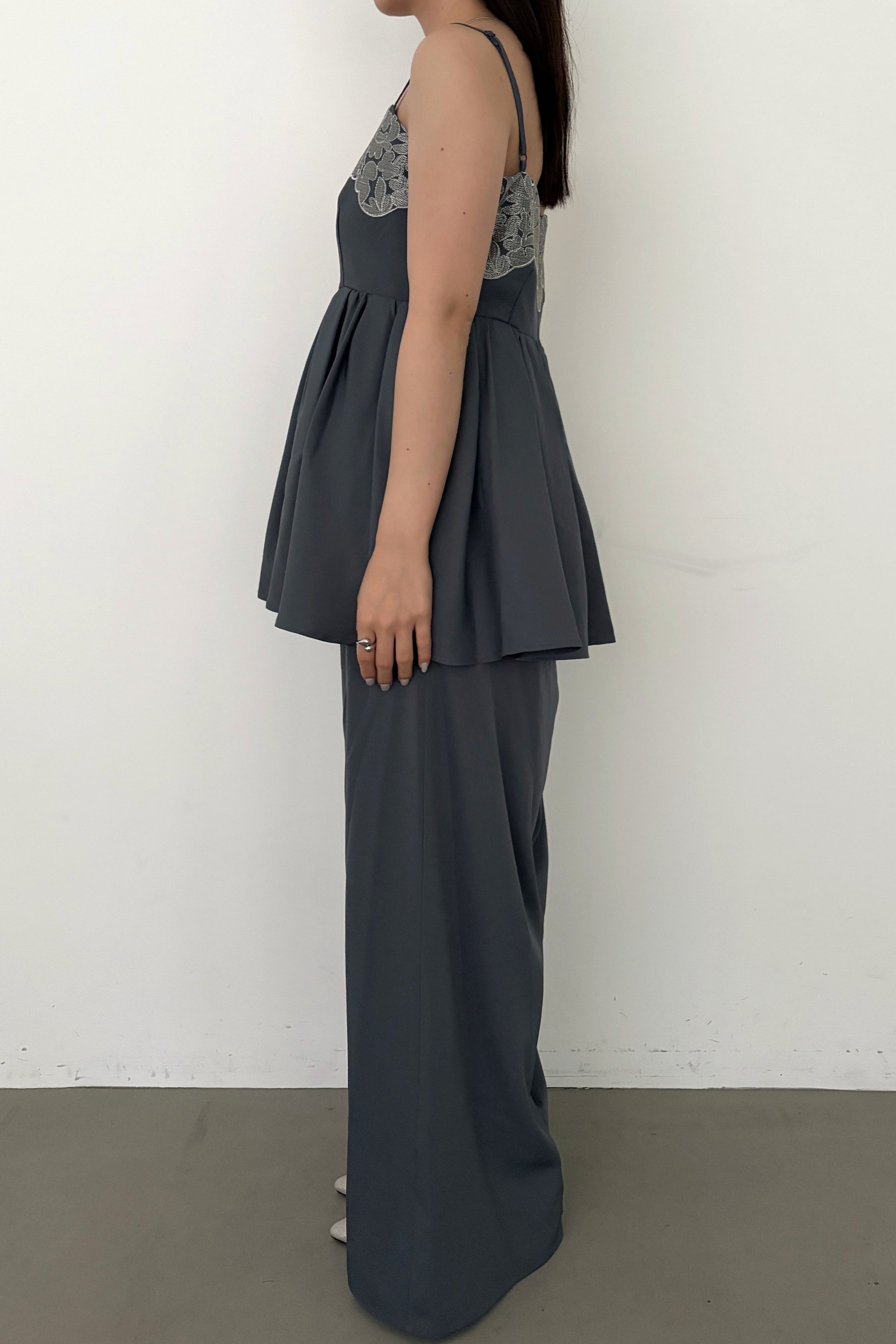 model:159cm size:L color:ブルー