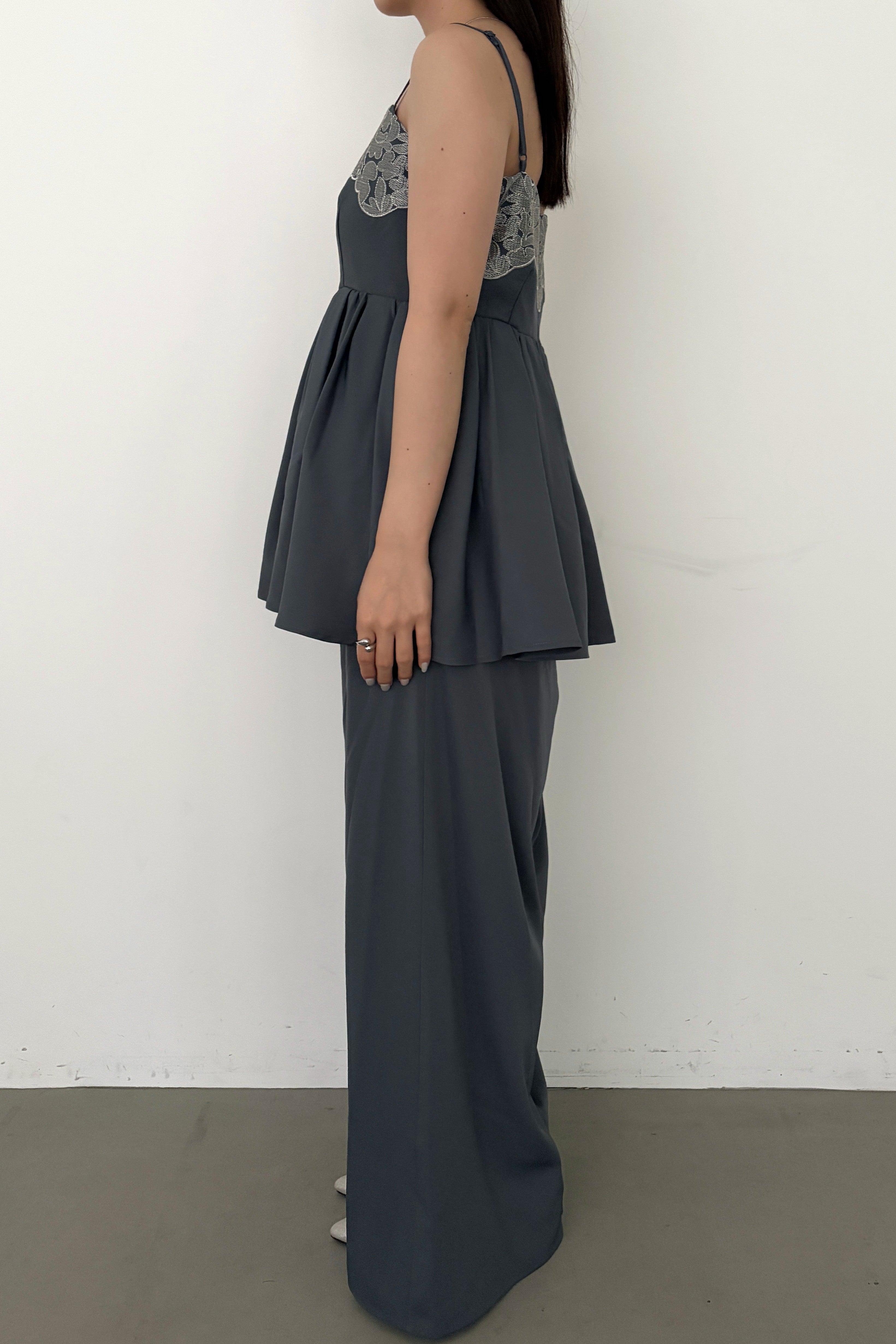 model:159cm size:L color:ブルー