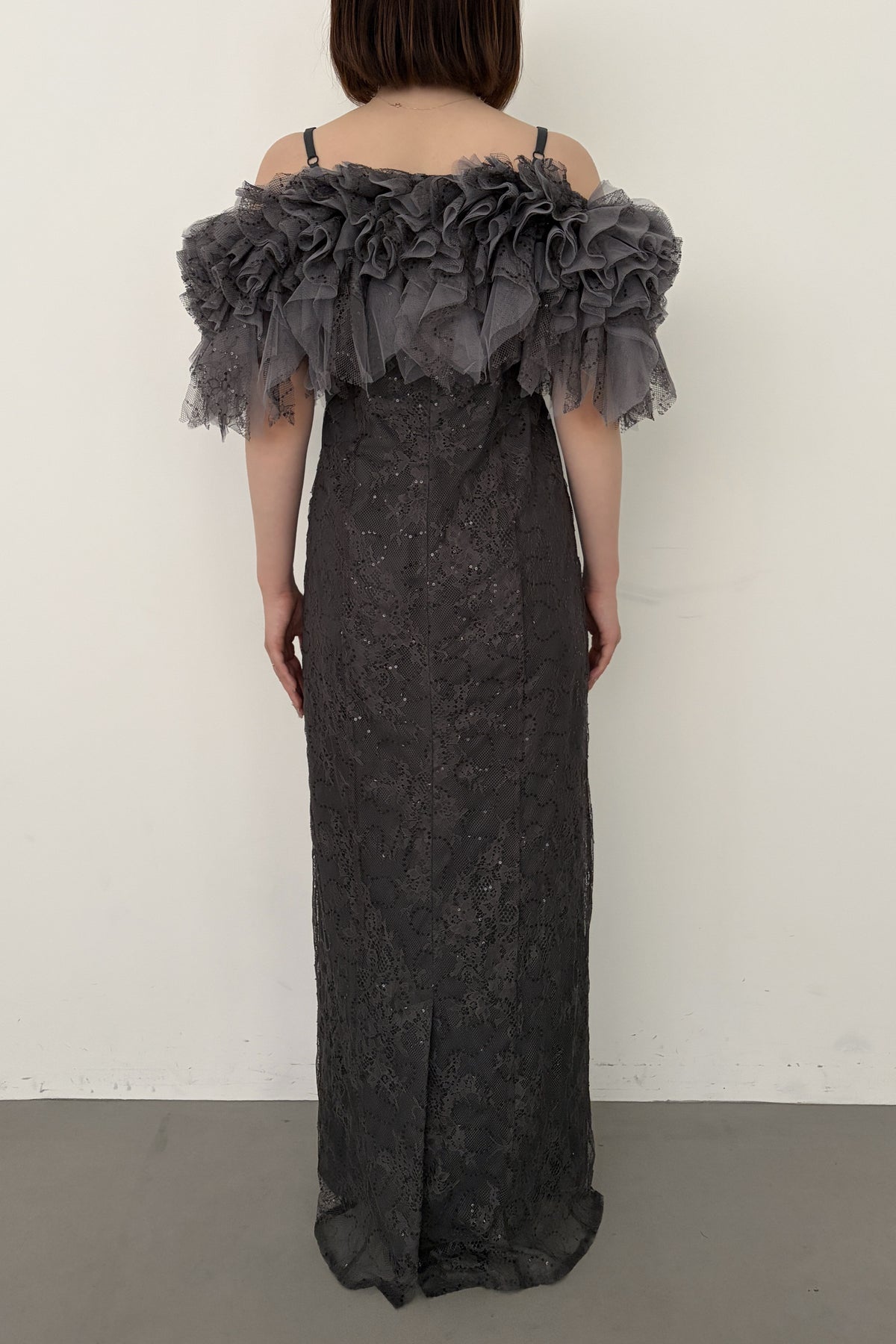 model:153cm size:M color:チャコール