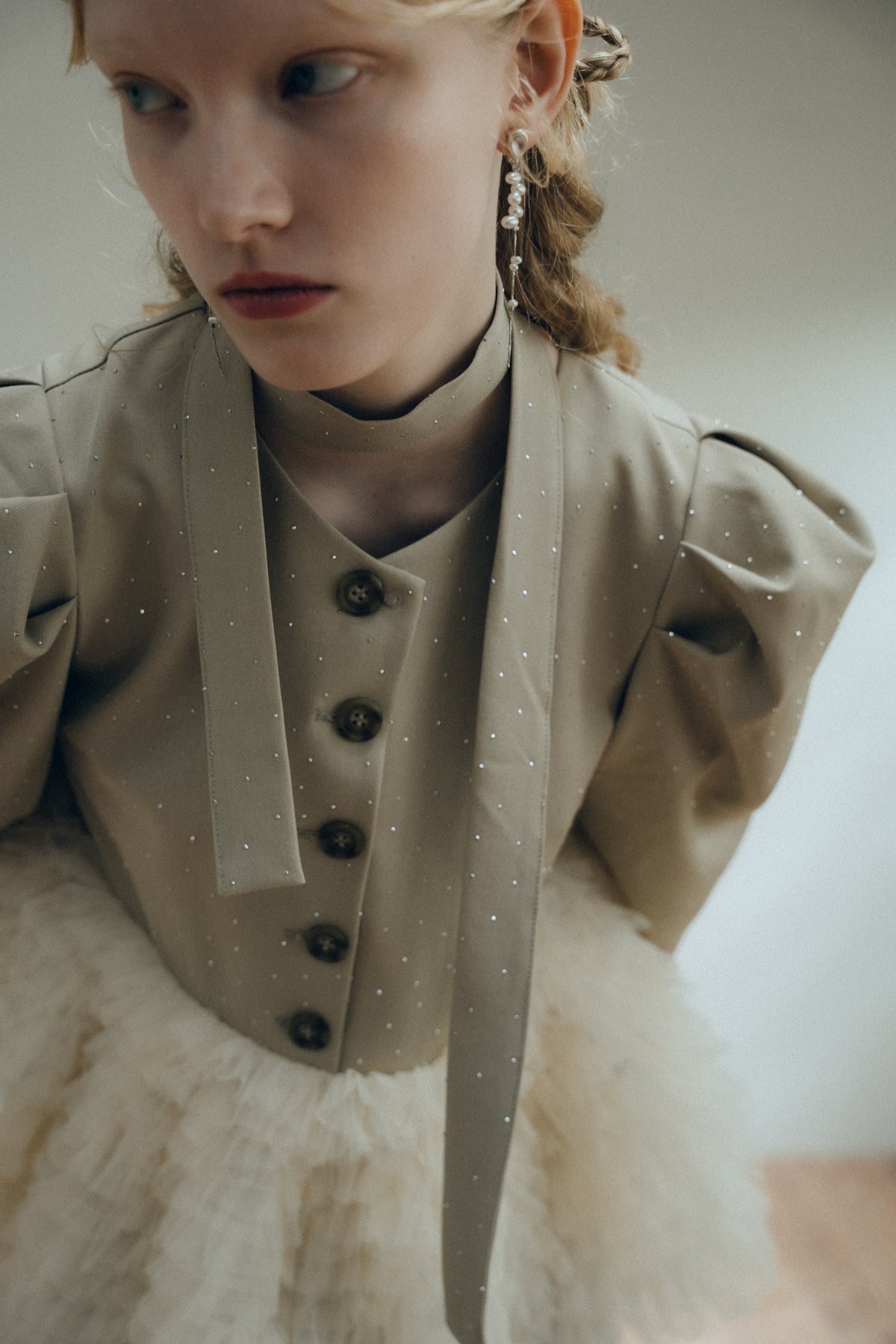 model:173cm size:L color:ベージュ