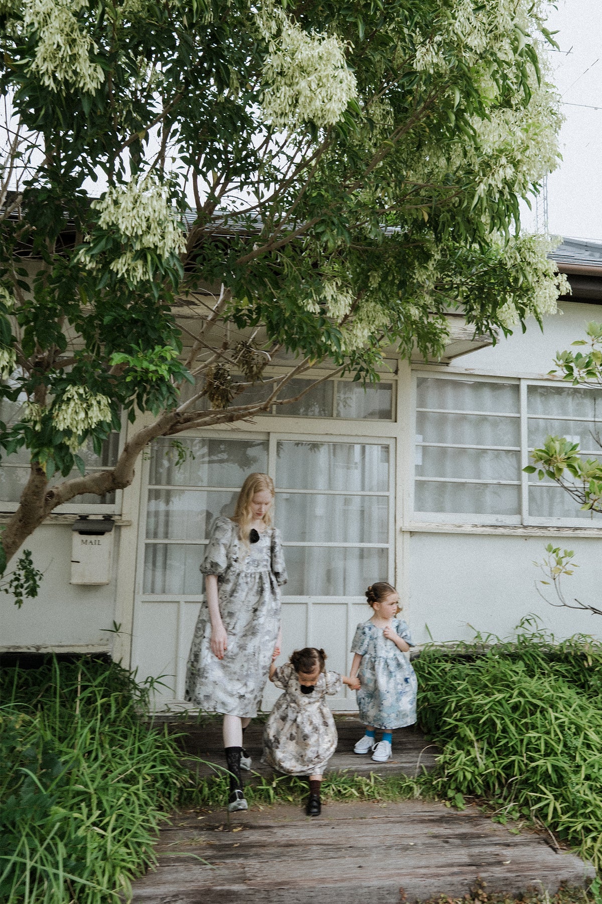 1156 Botanical jacquard dress kids