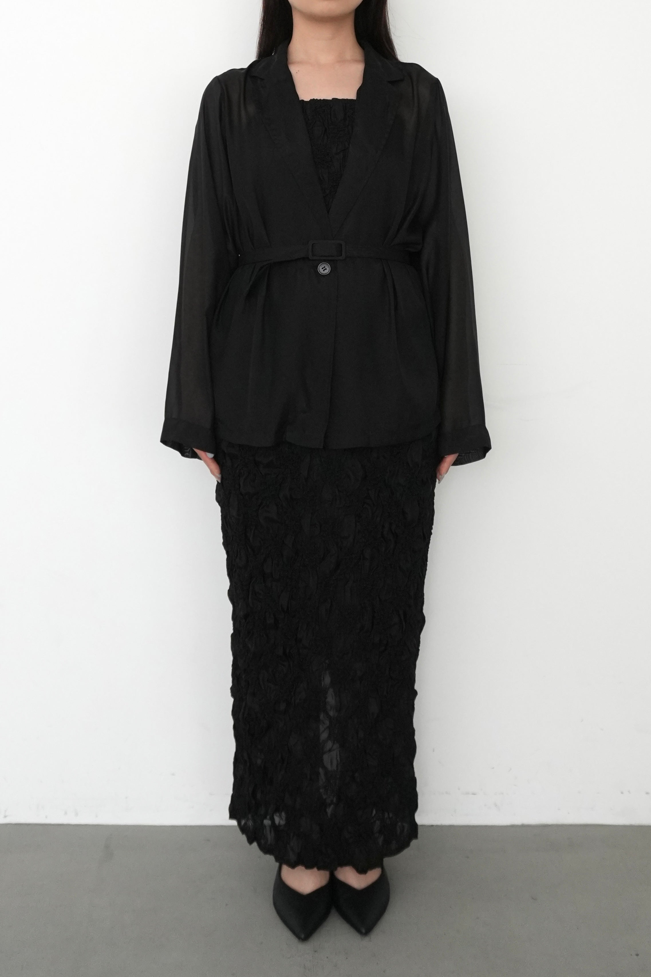 model:159cm size:M color:ブラック