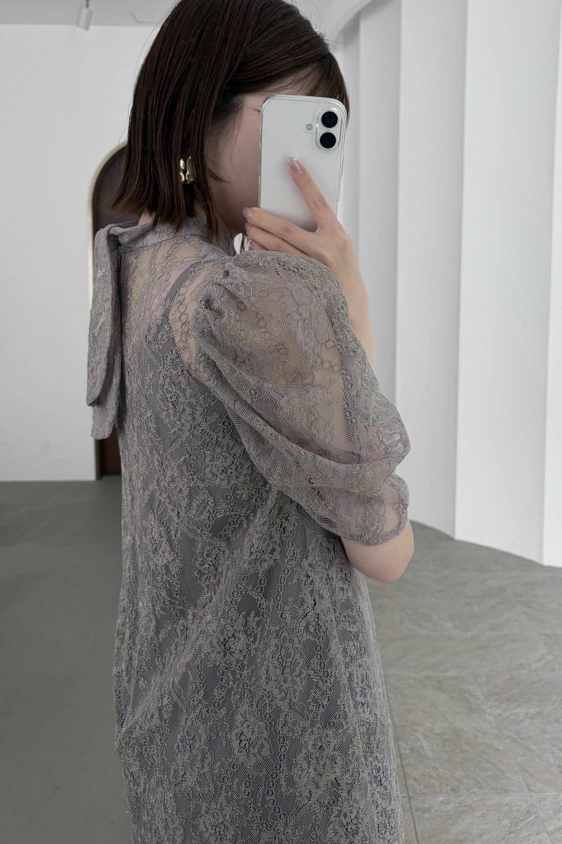 model:153cm size:S color:グレー