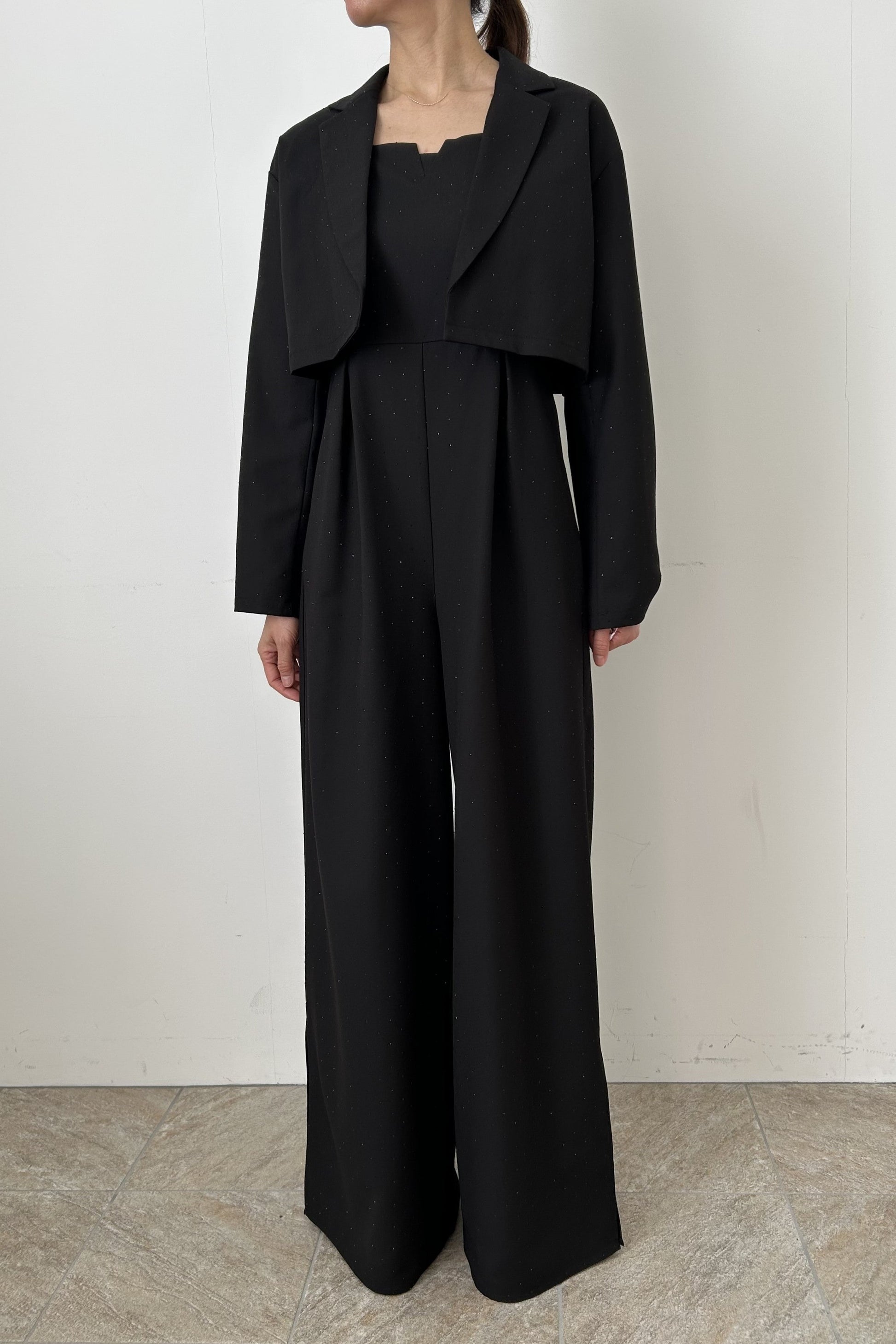 model:164cm size:L color:ブラック