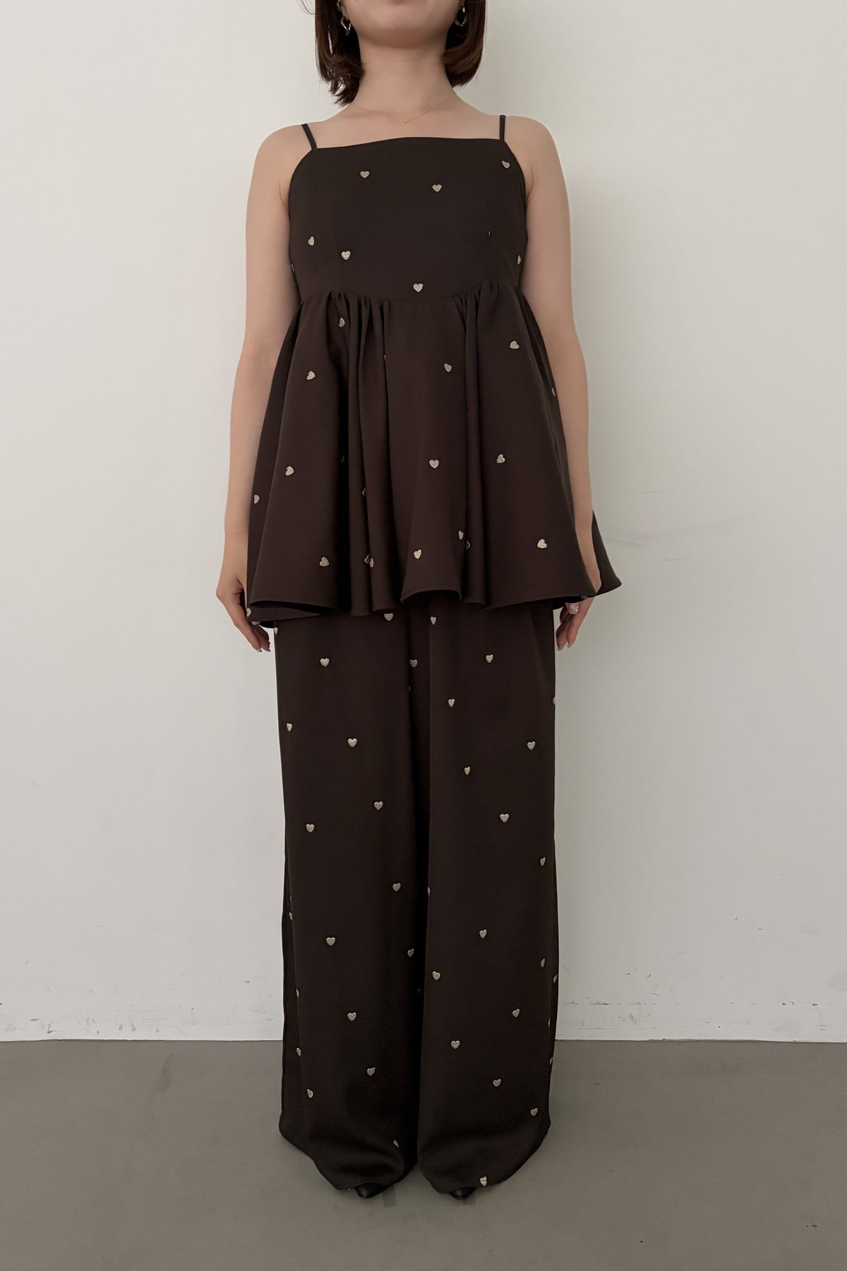 model:153cm size:M color:ブラウン