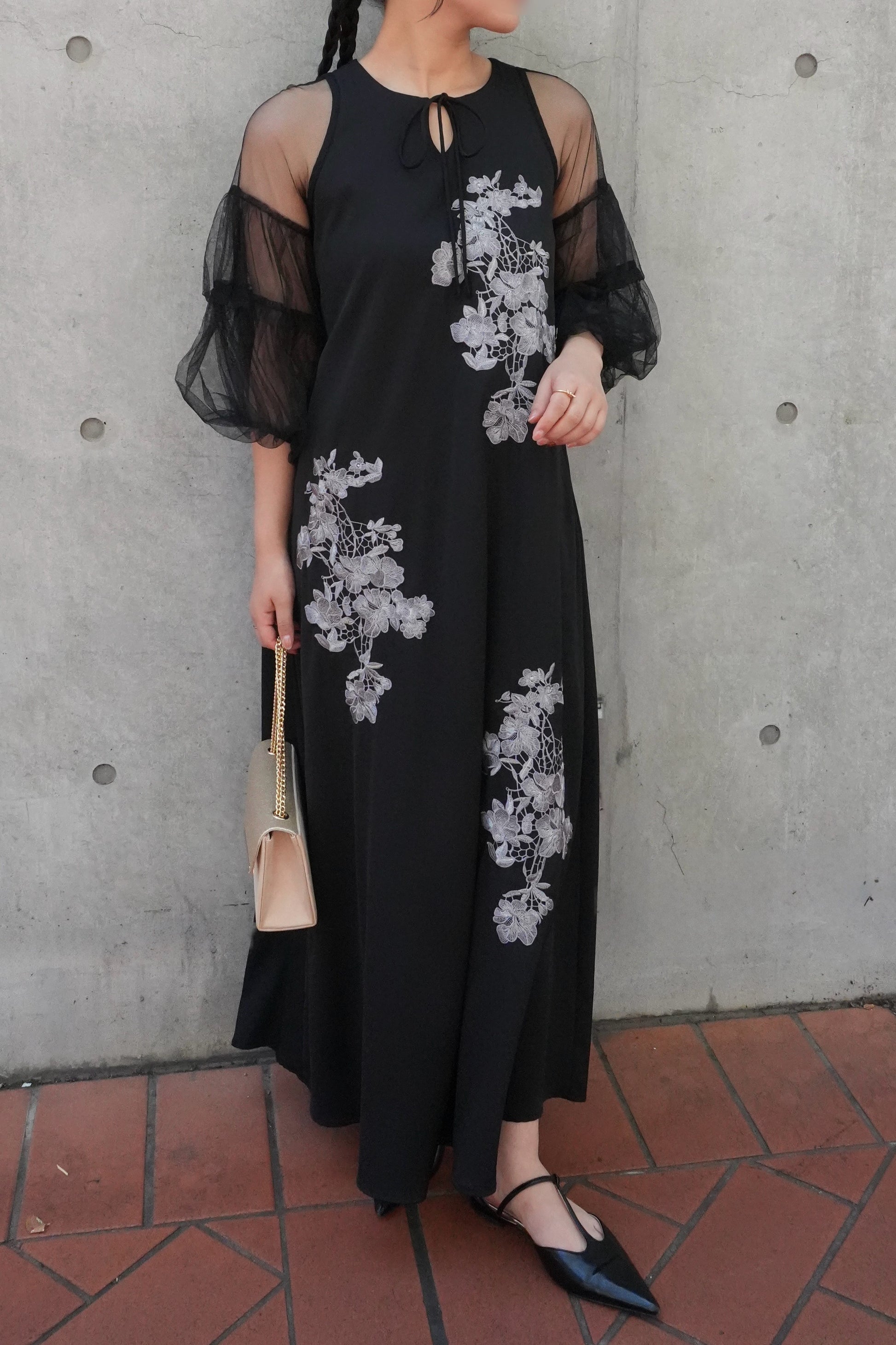 model:155cm size:S color:ブラック