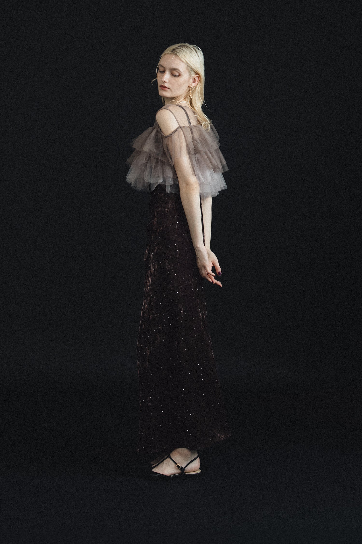model:174cm size:モデルサイズ color:ブラウン