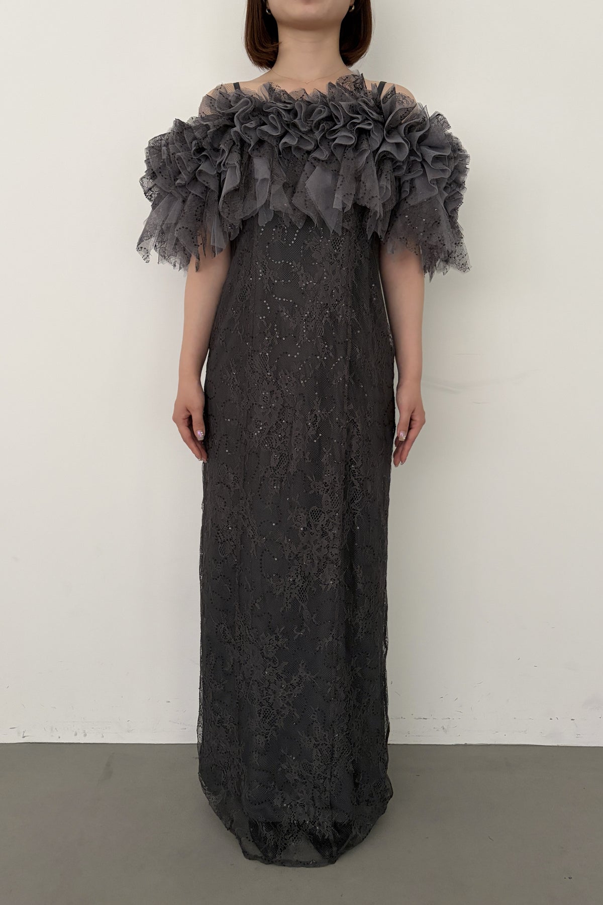 model:153cm size:M color:チャコール
