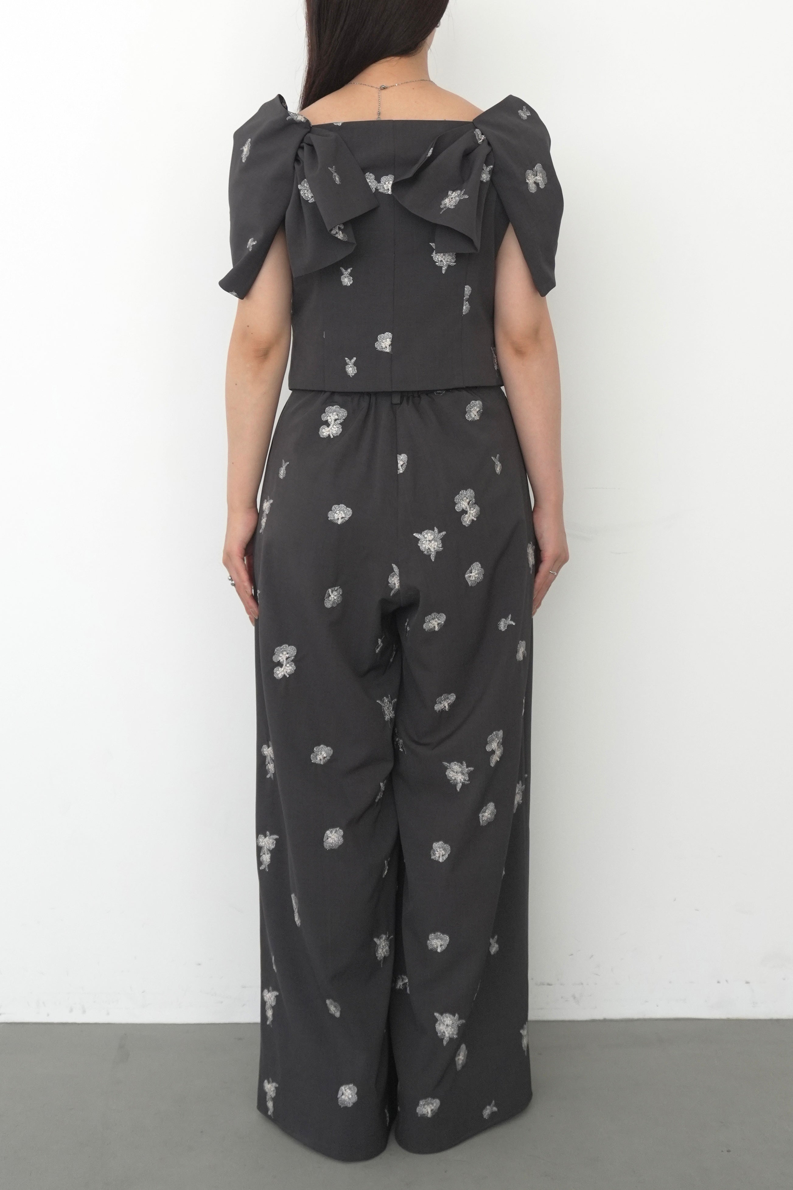 model:159cm size:M color:チャコール