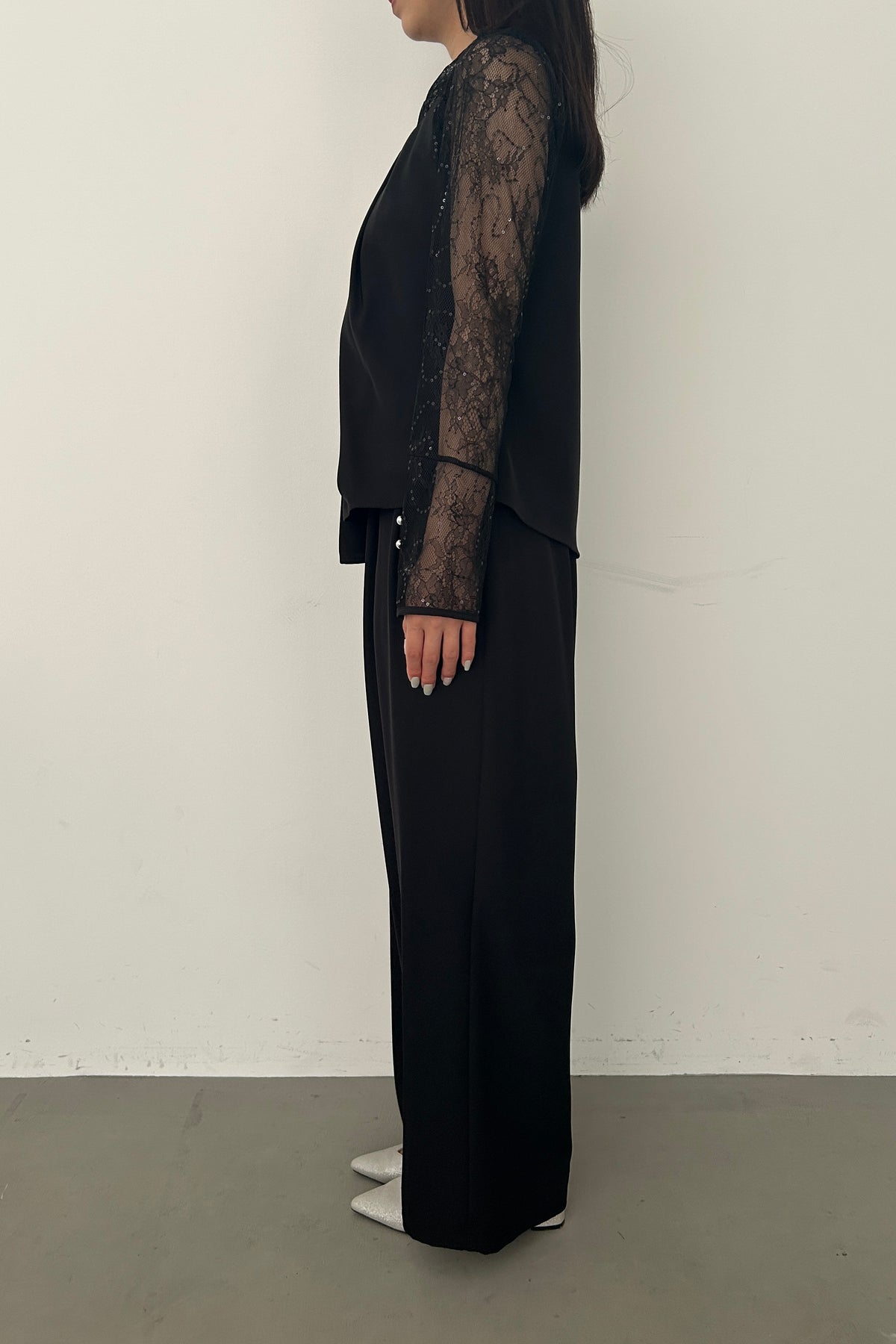model:159cm size:S color:ブラック