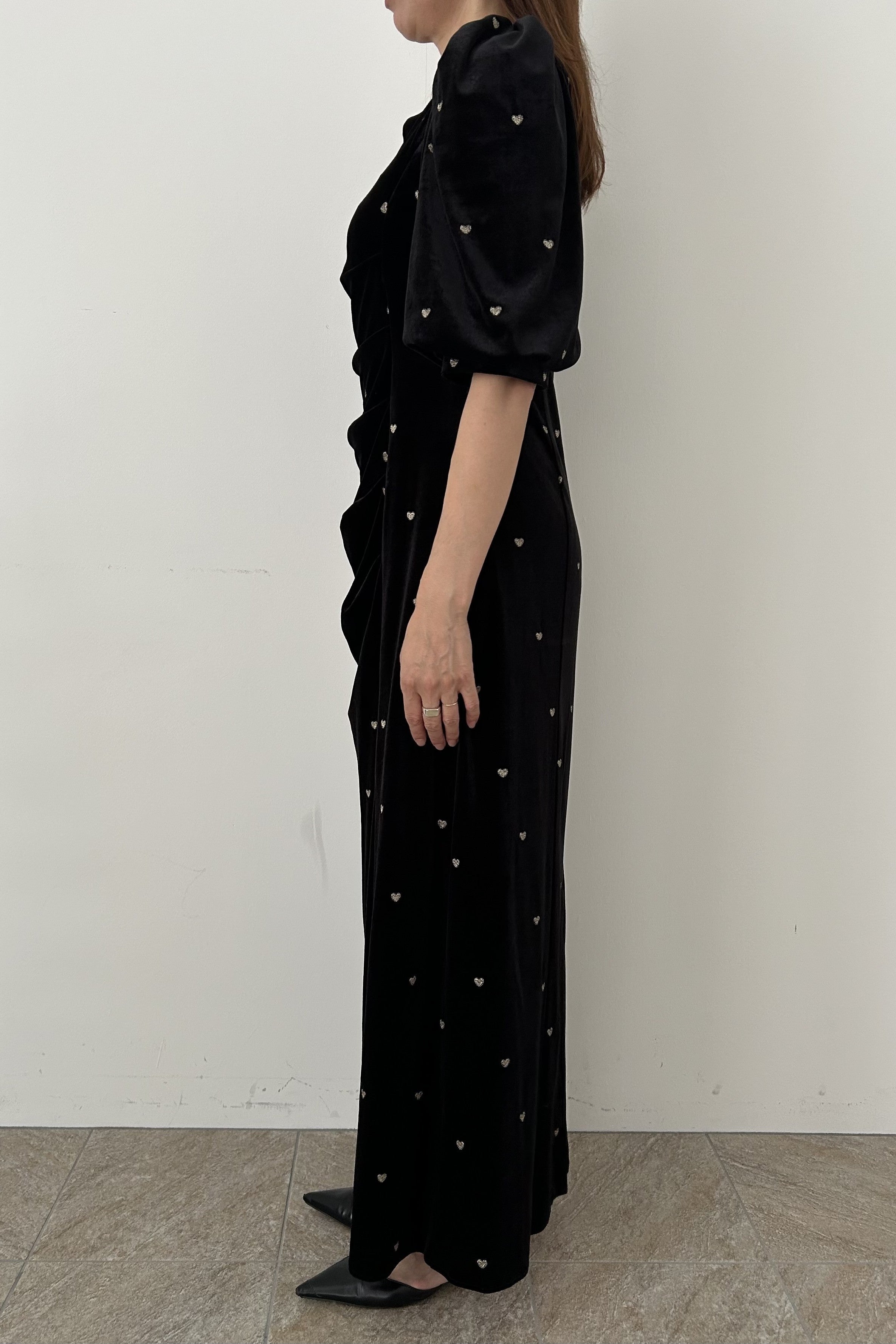 model:164cm size:L color:ブラック