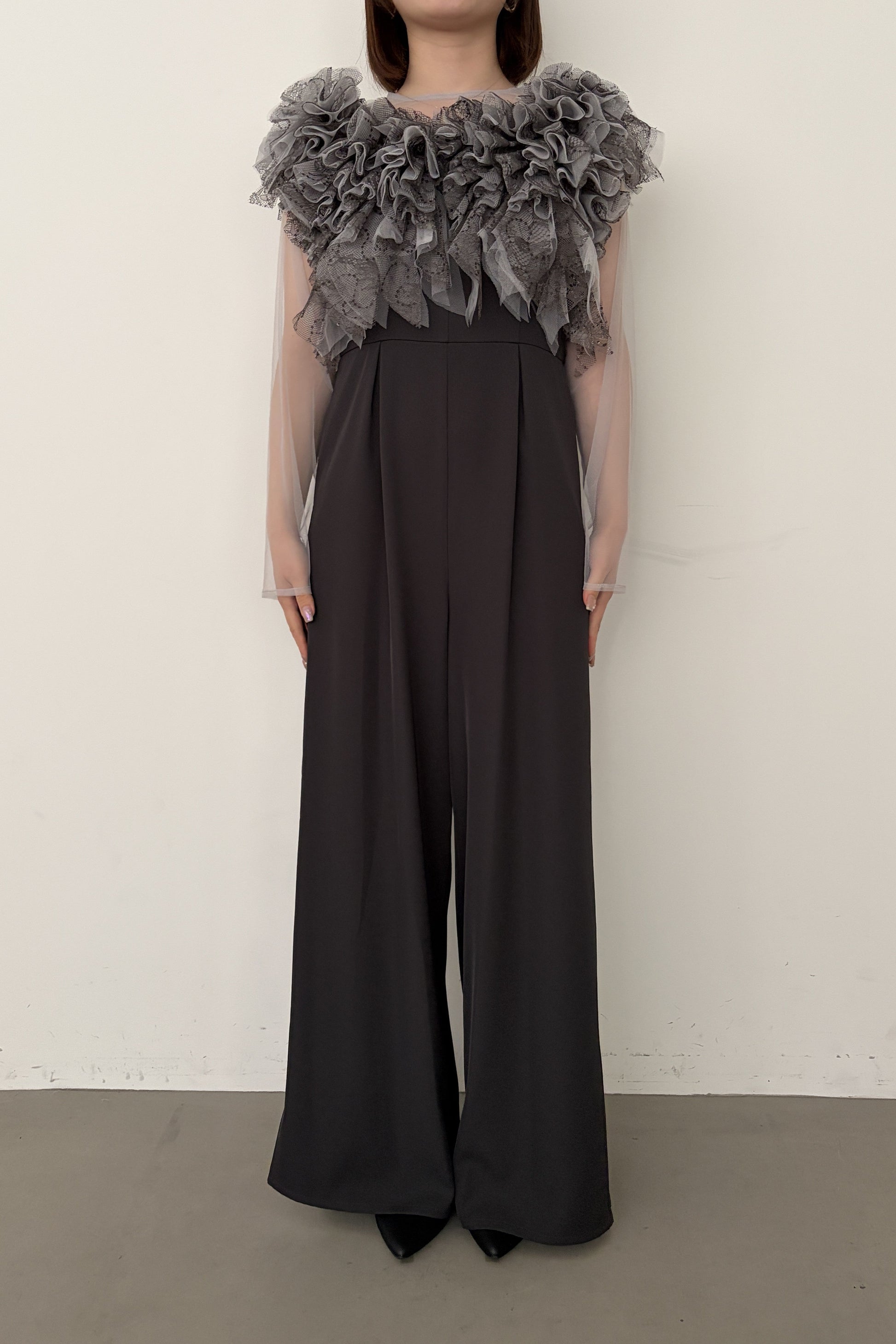 model:153cm size:S color:チャコール