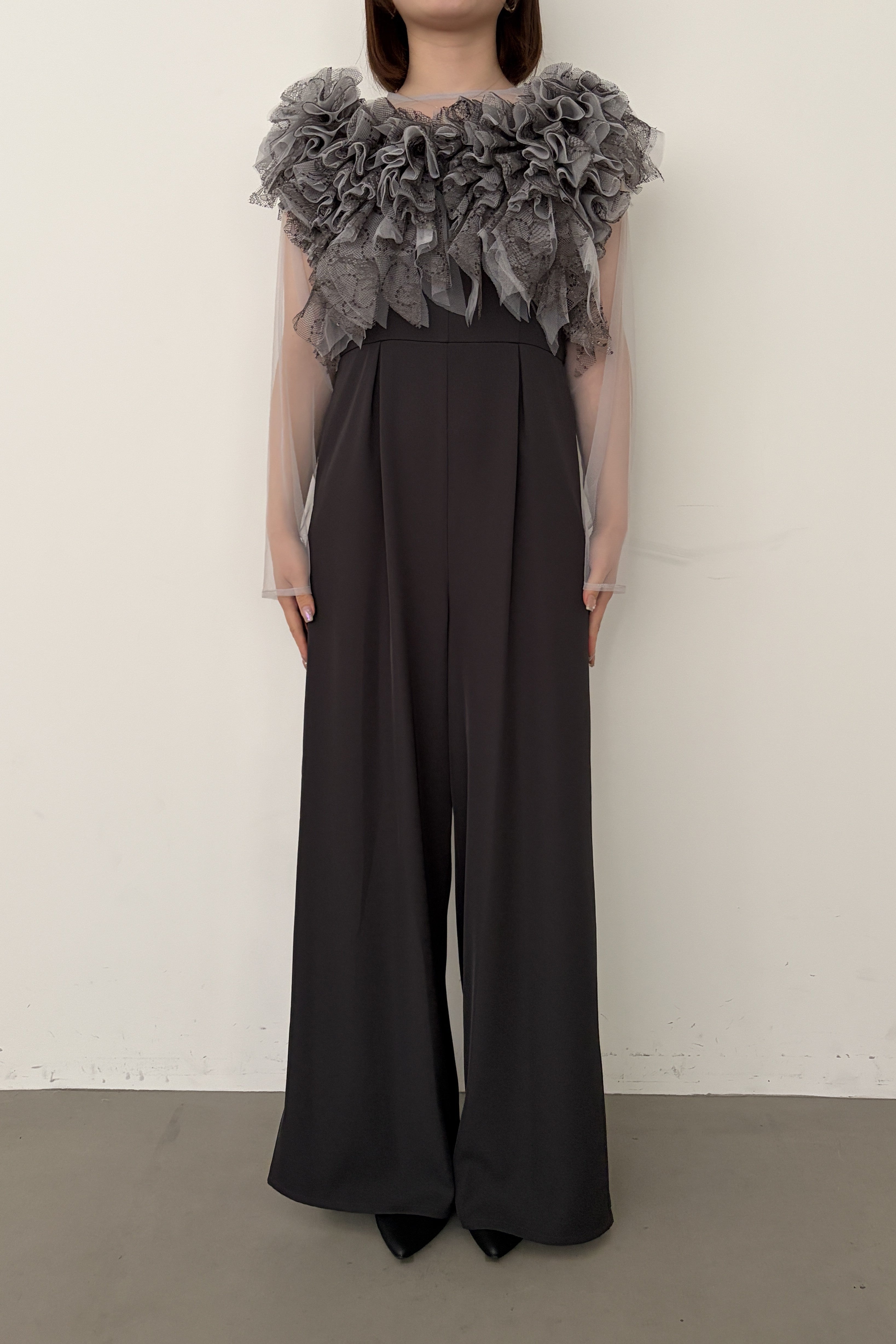 model:153cm size:S color:チャコール