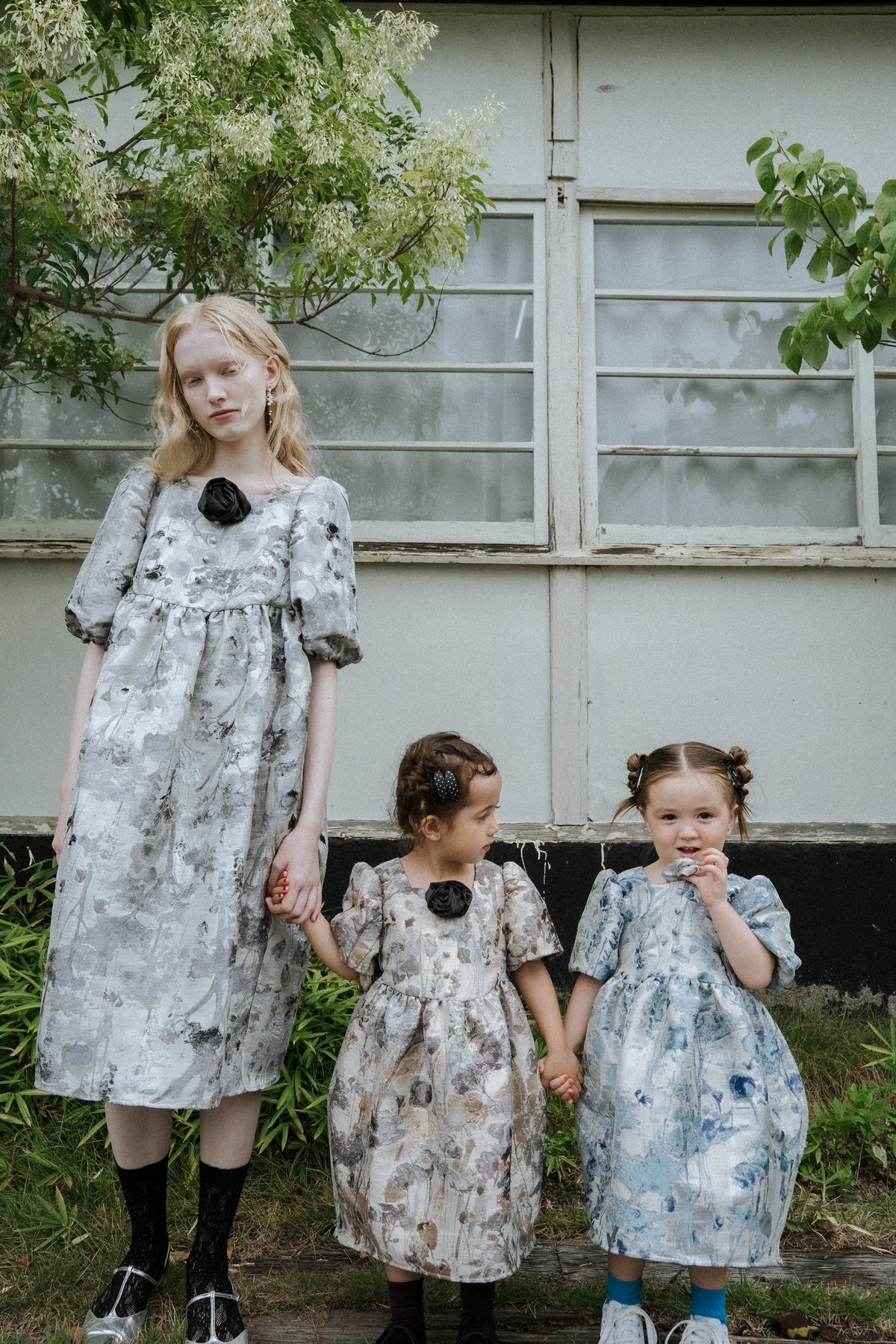 1156 Botanical jacquard dress kids