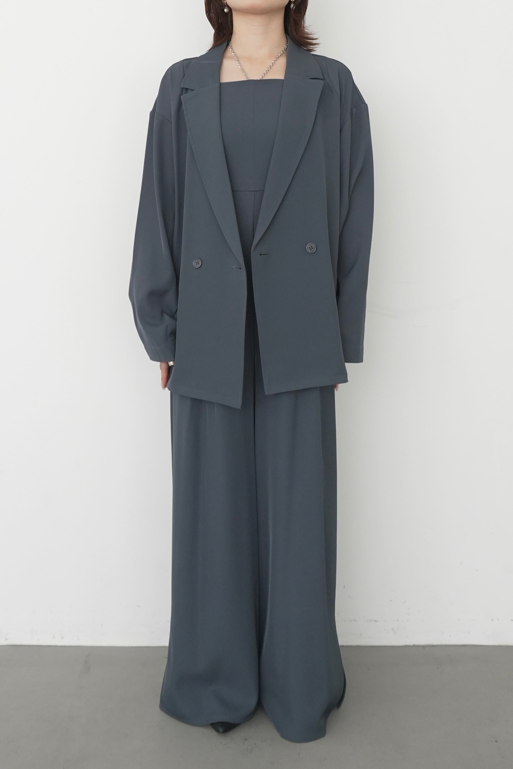 153cm/骨格ストレート　Mサイズ/ブルー着用 ヒール5.2cm