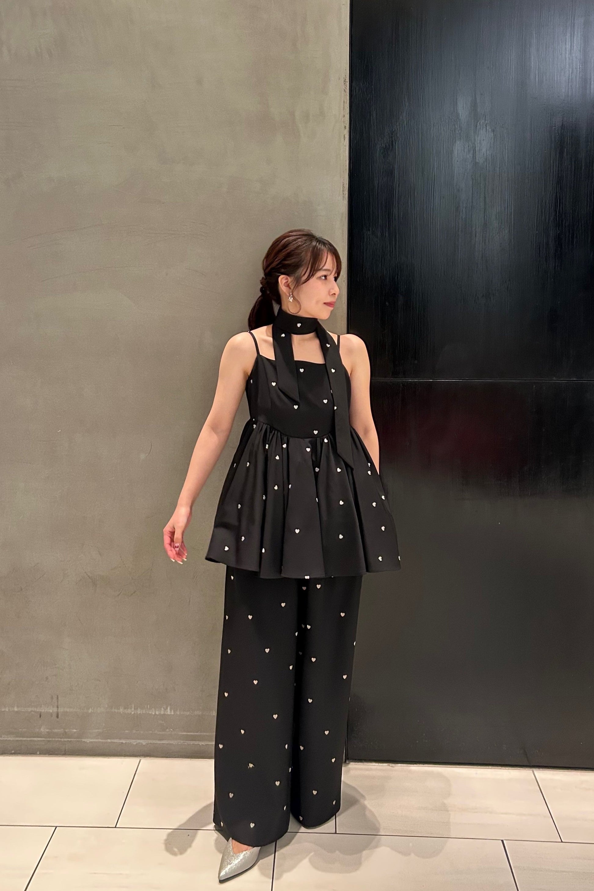 model:159cm size:M color:ブラック