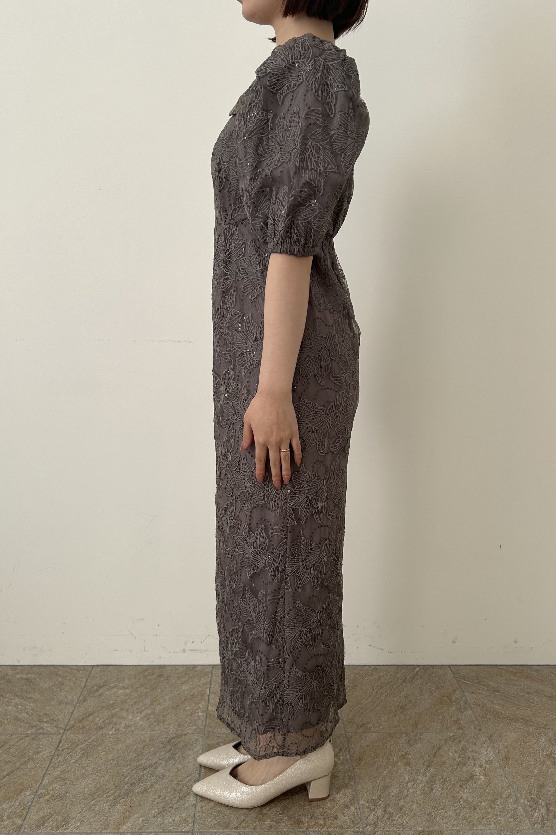 model:153cm size:S color:グレー
