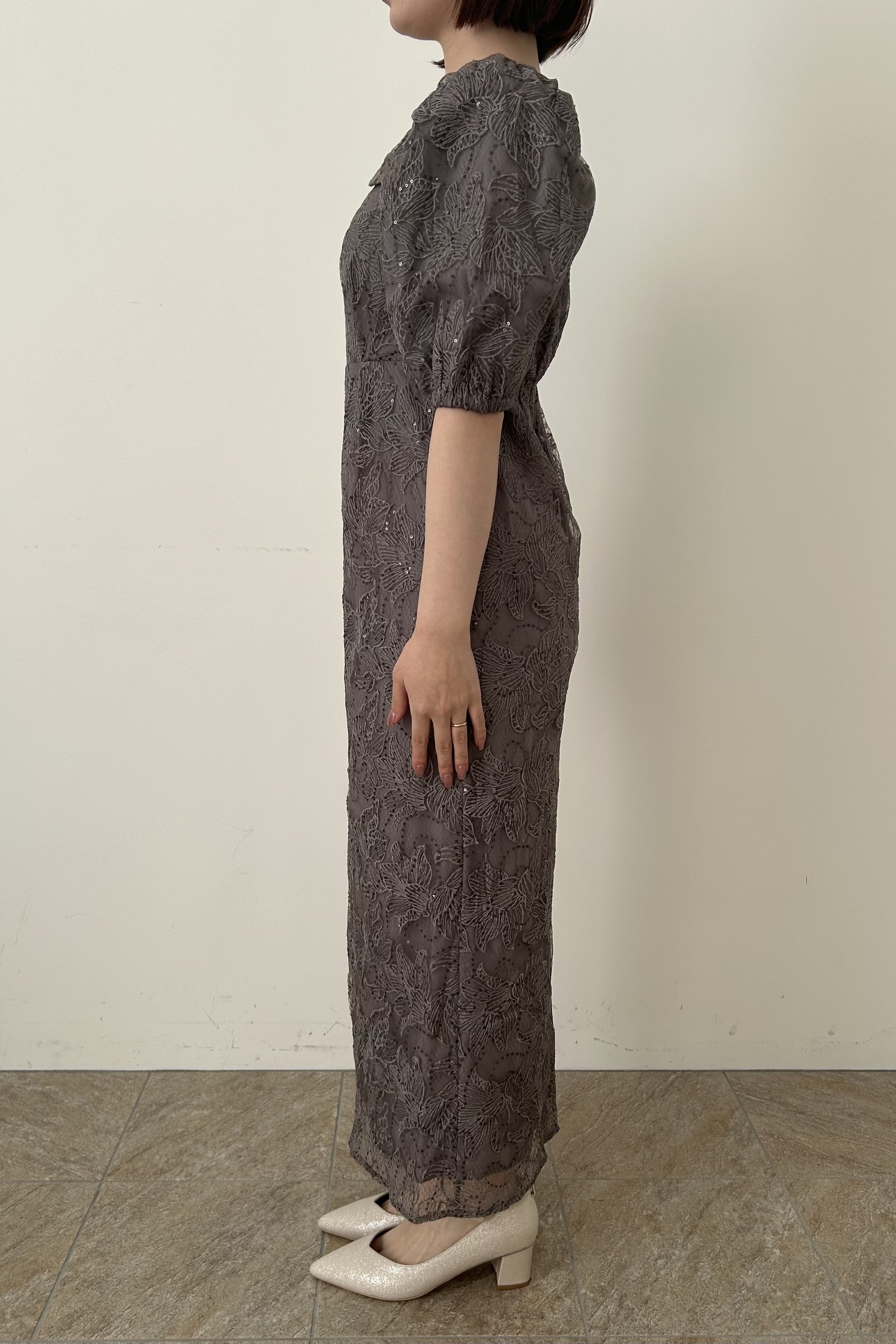 model:153cm size:S color:グレー
