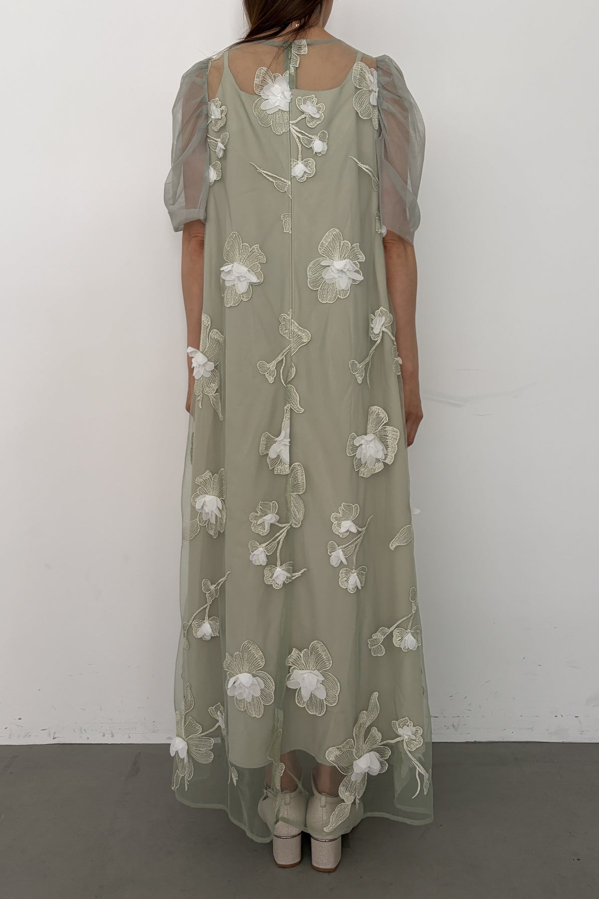 model:164cm size:M/Long color:グリーン