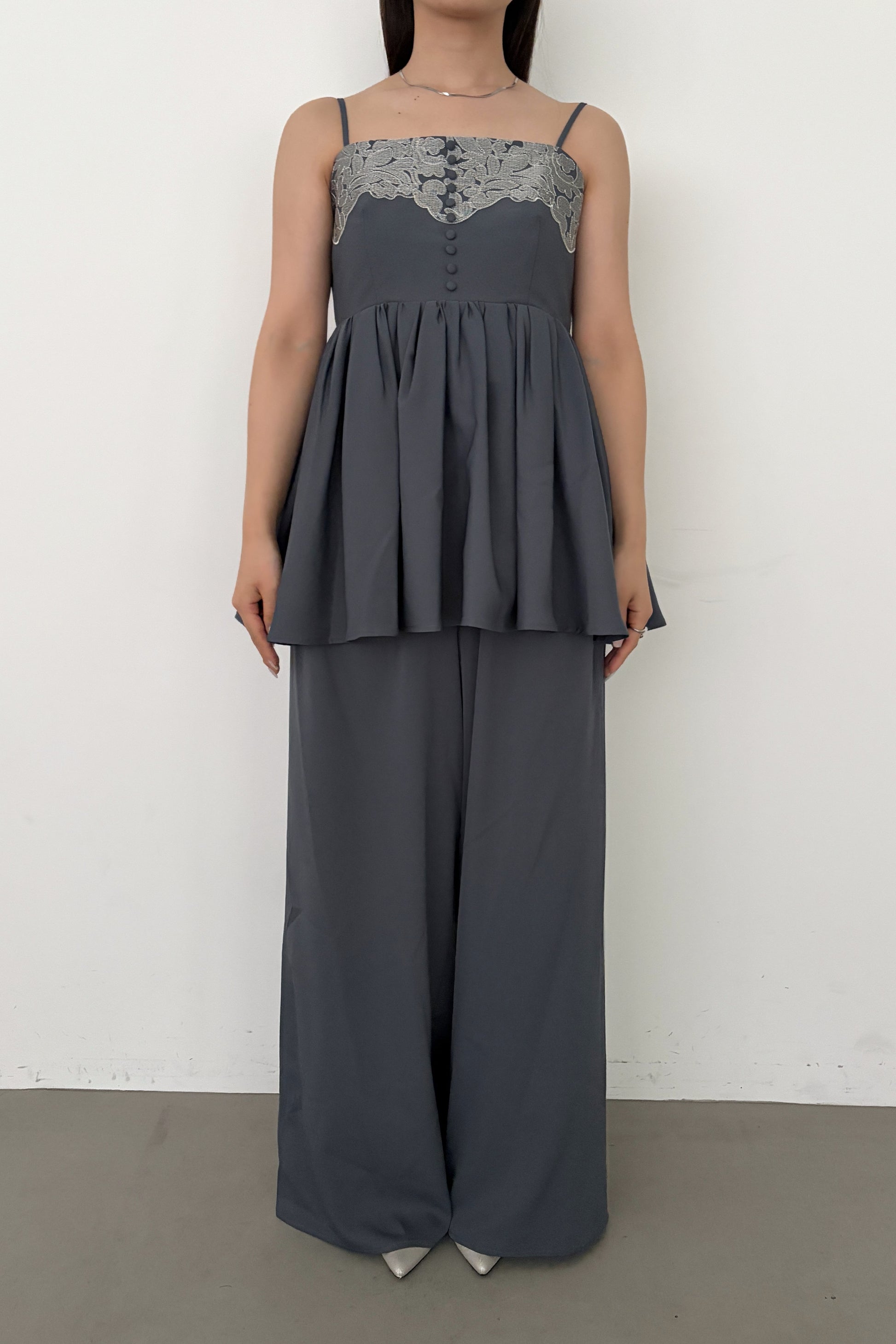 model:159cm size:L color:ブルー