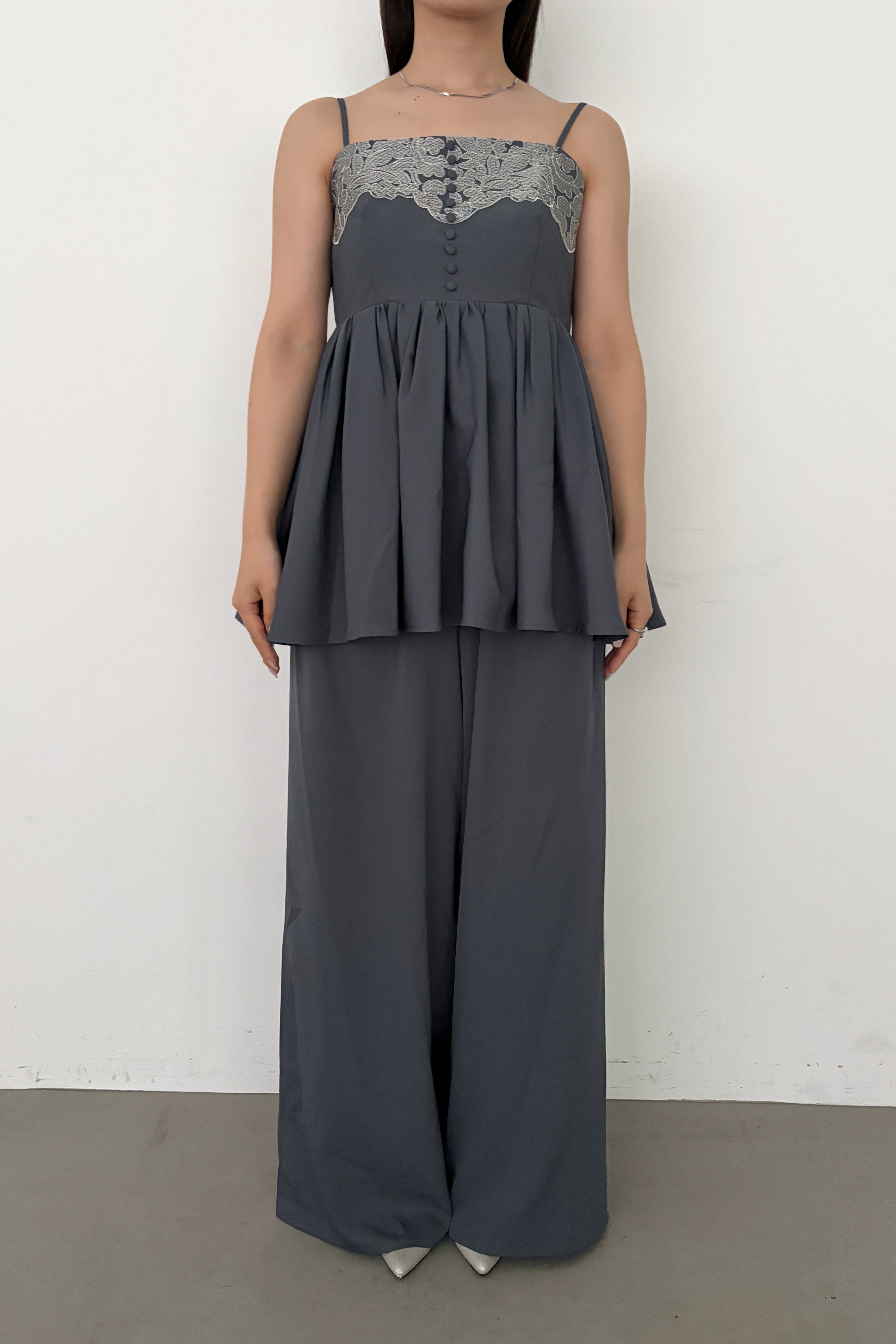 model:159cm size:L color:ブルー