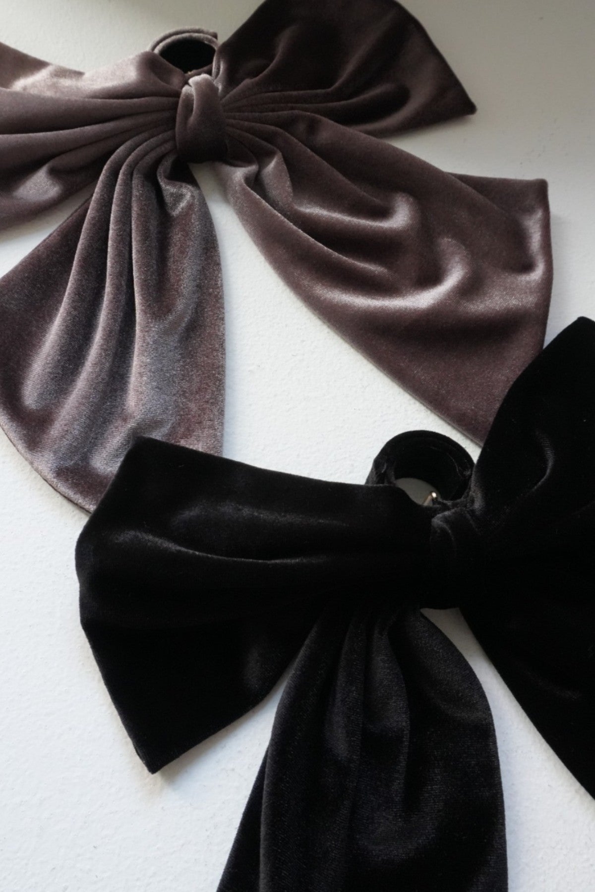 1021 Velour ribbon hair hook
