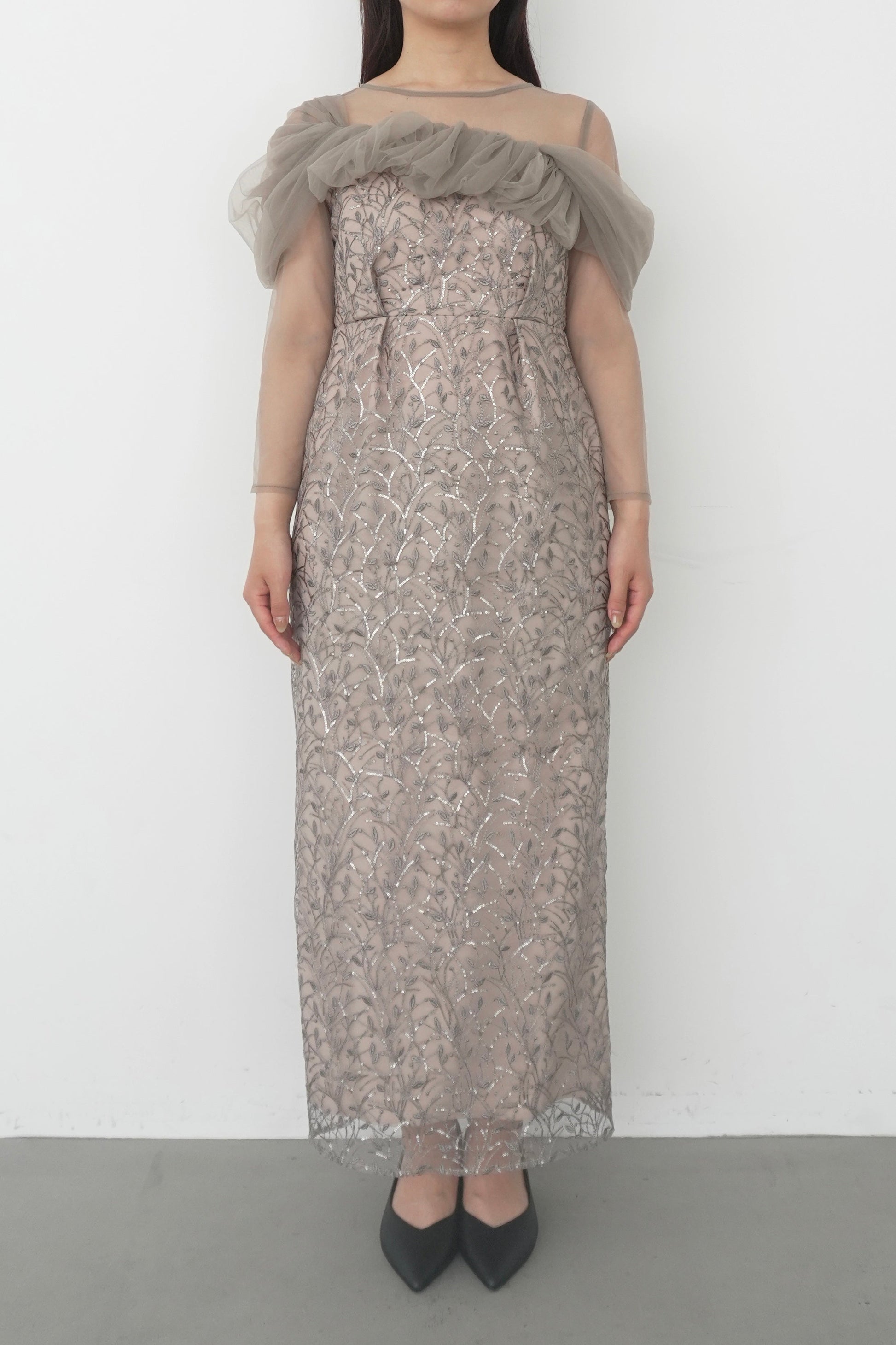 model:159cm size:M color:ベージュ