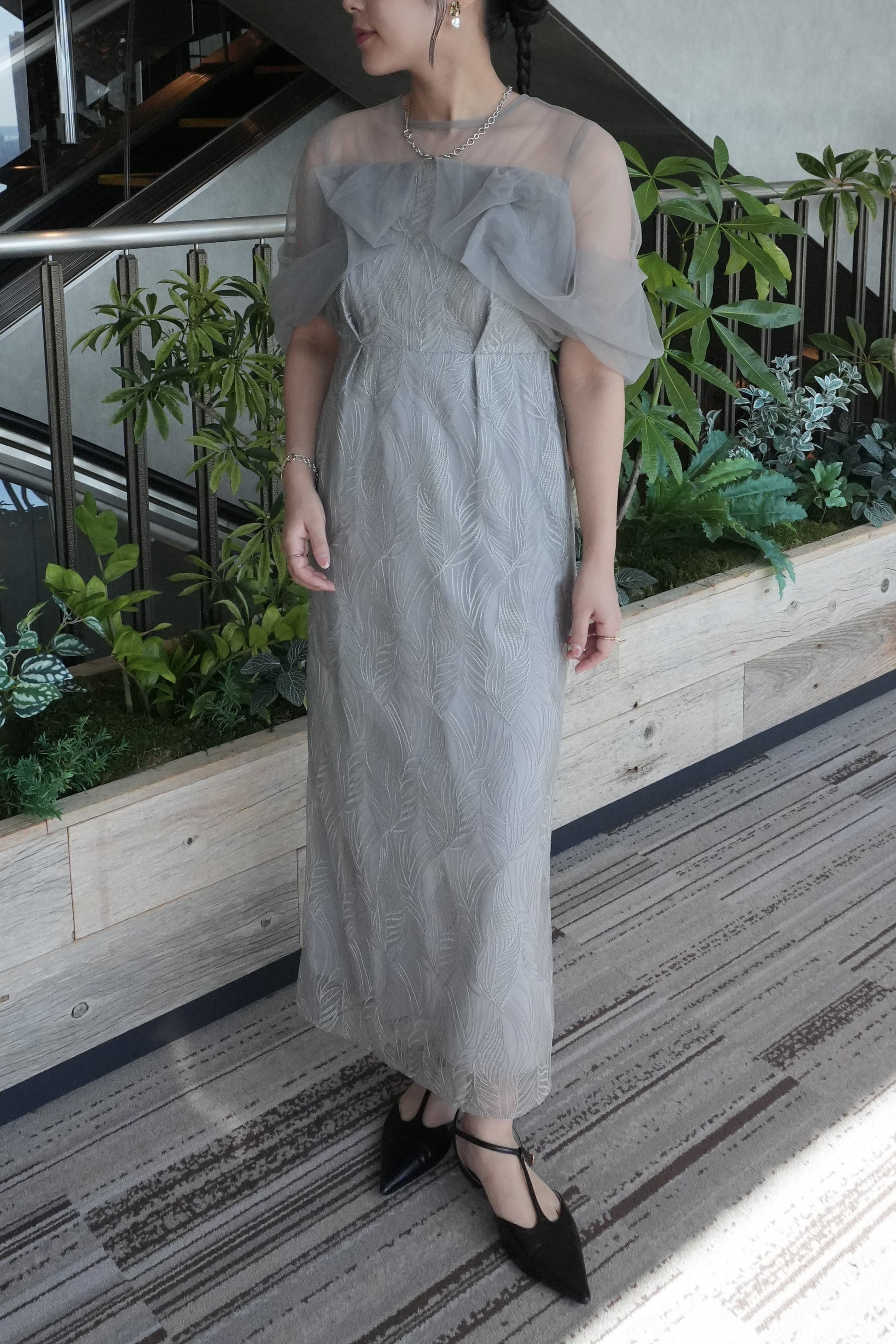 model:155cm size:S color:グレー