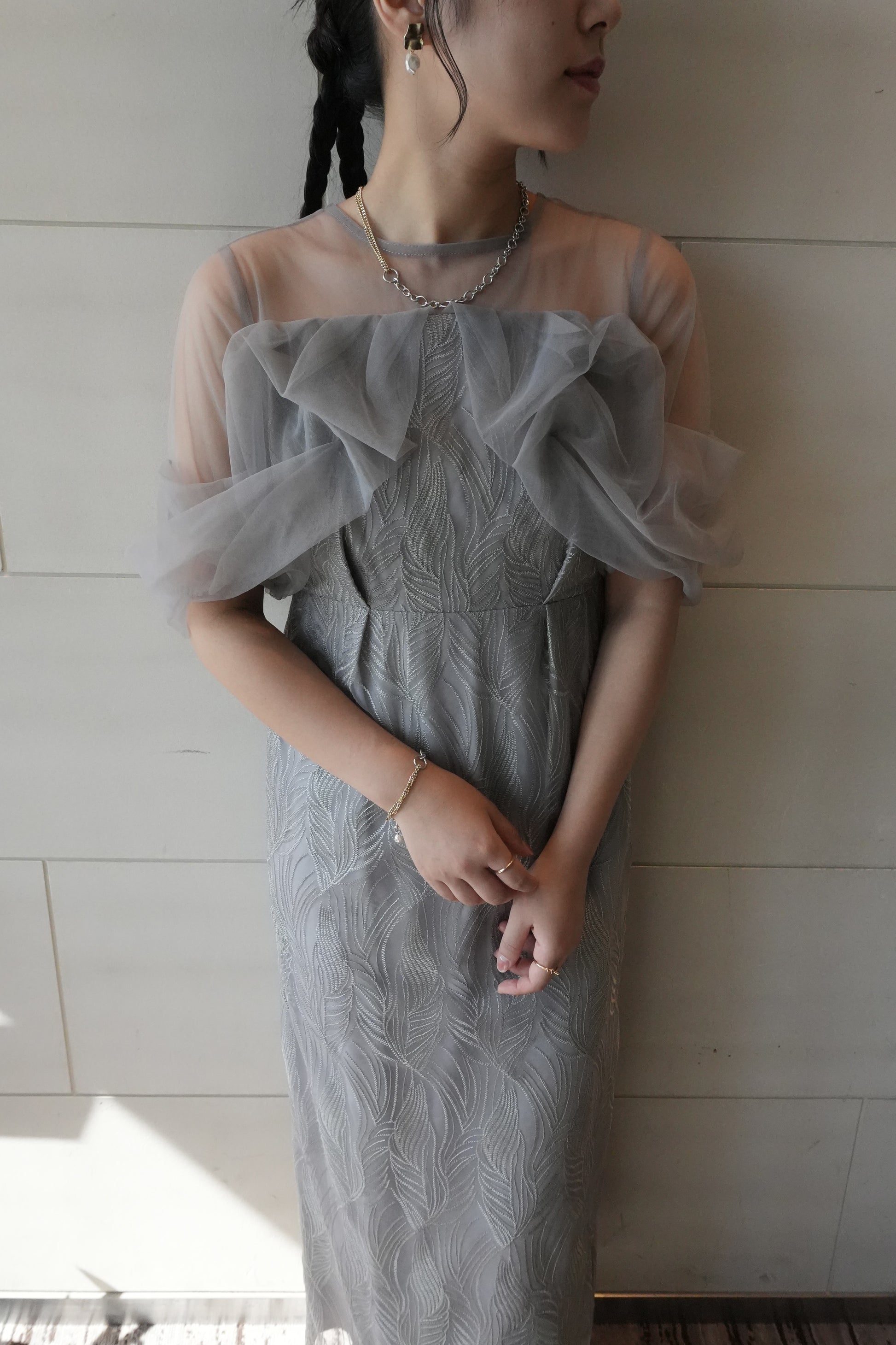 model:155cm size:S color:グレー