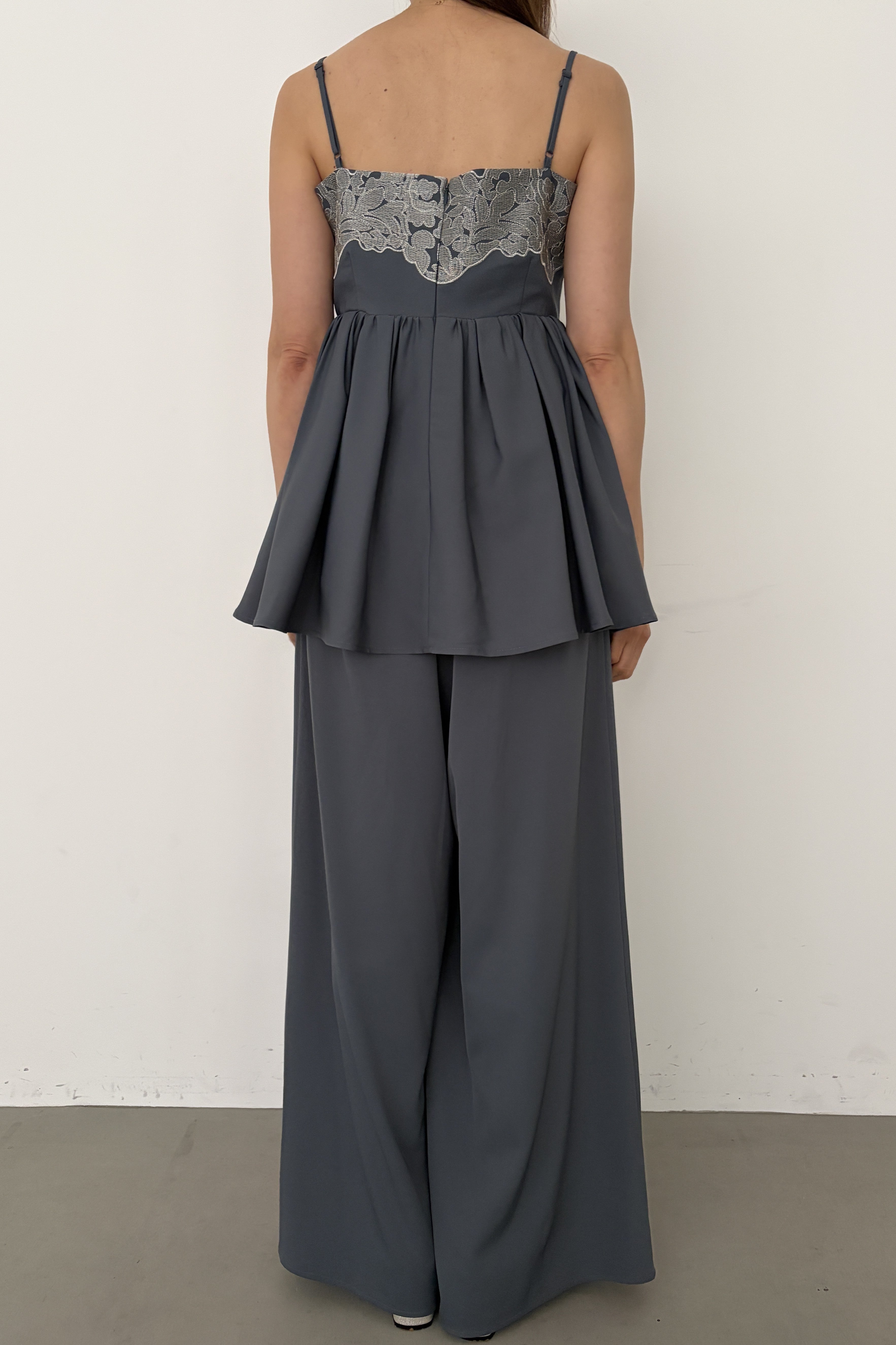 model:164cm size:L color:ブルー