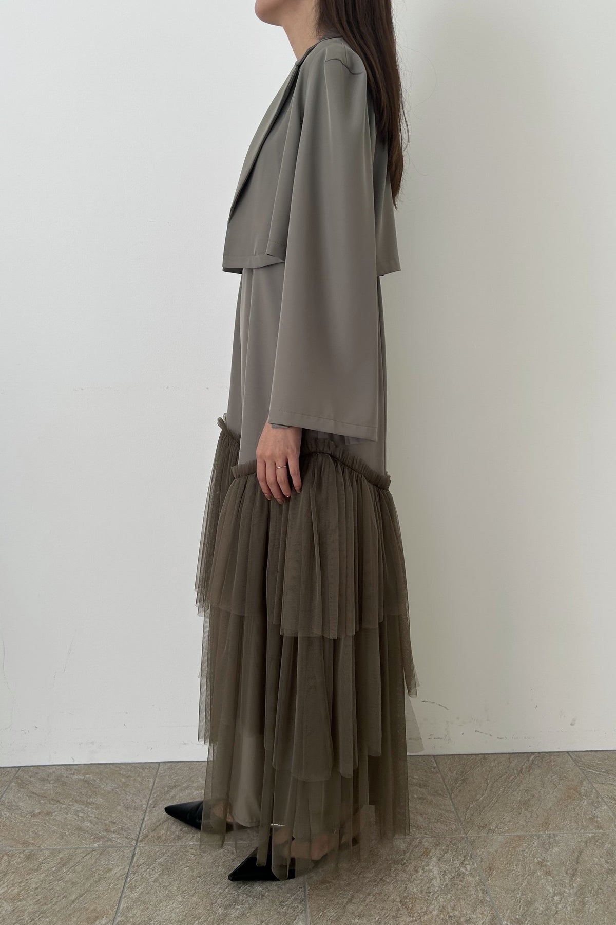 model:165cm size:M color:カーキブラウン