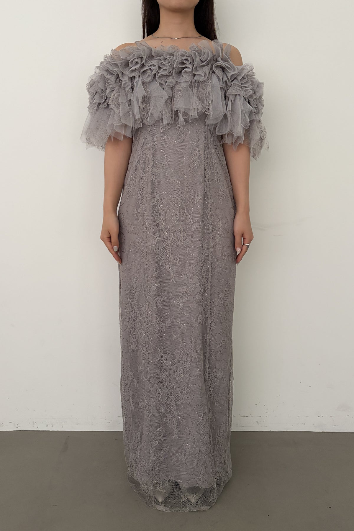 model:159cm size:L color:グレー