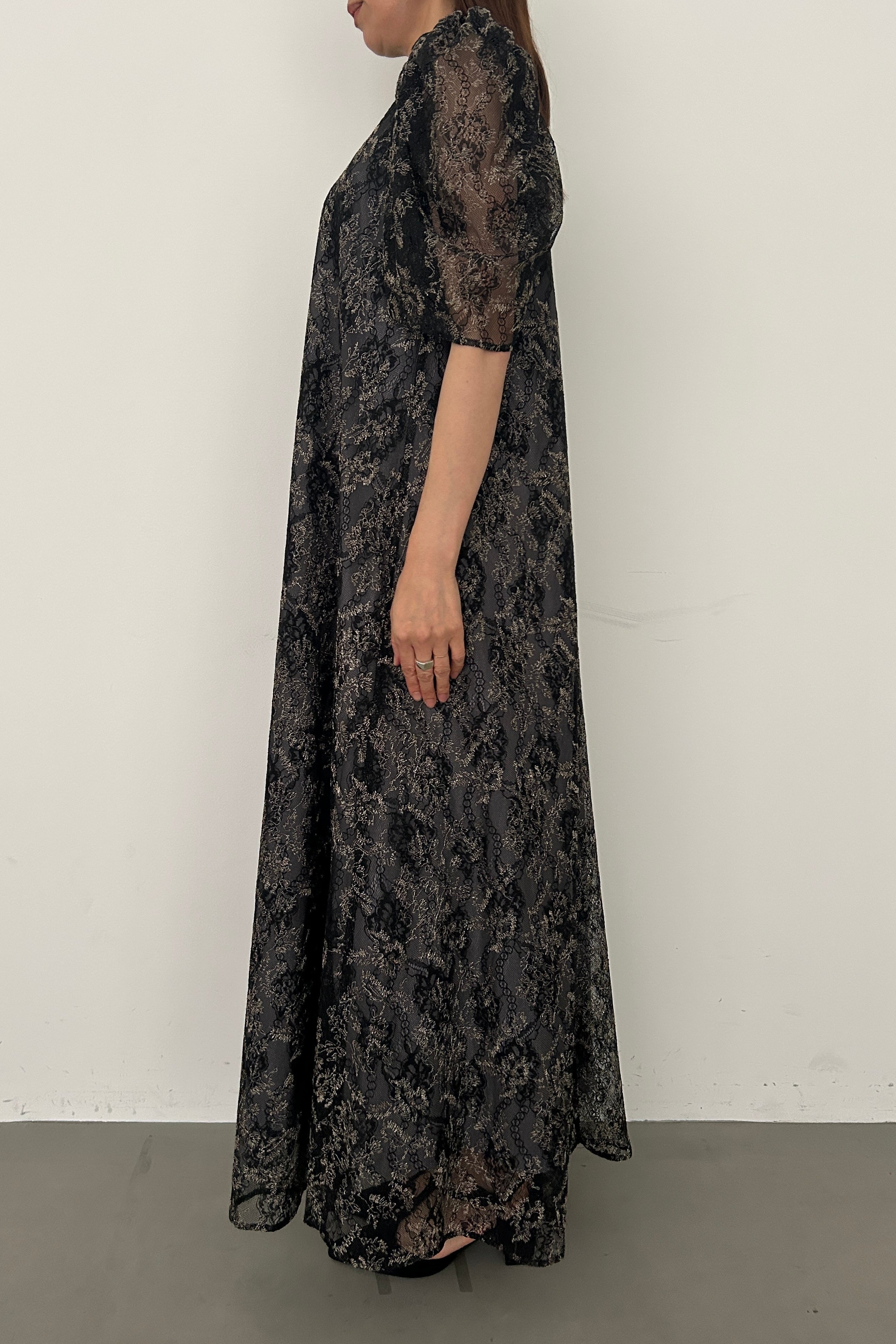 model:164cm size:L color:ブラック