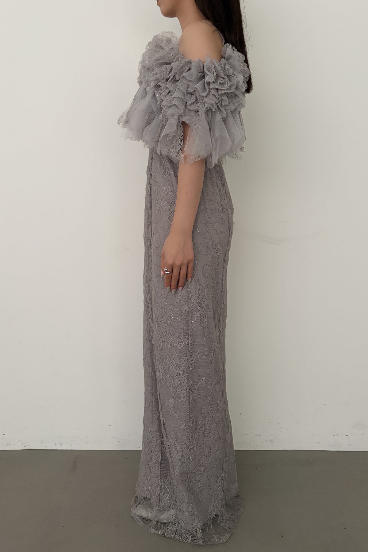 model:159cm size:L color:グレー
