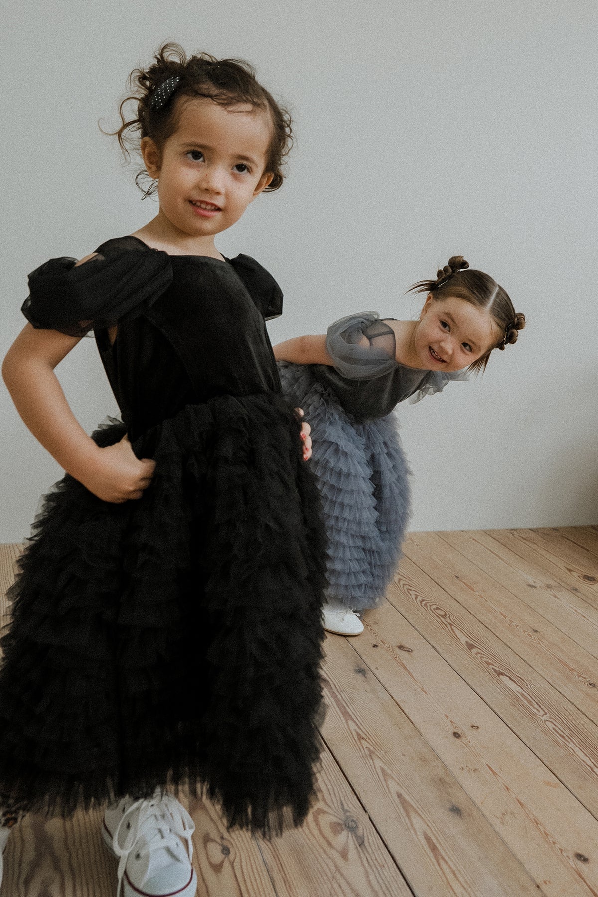 1155 Velour Ruffle Dress kids