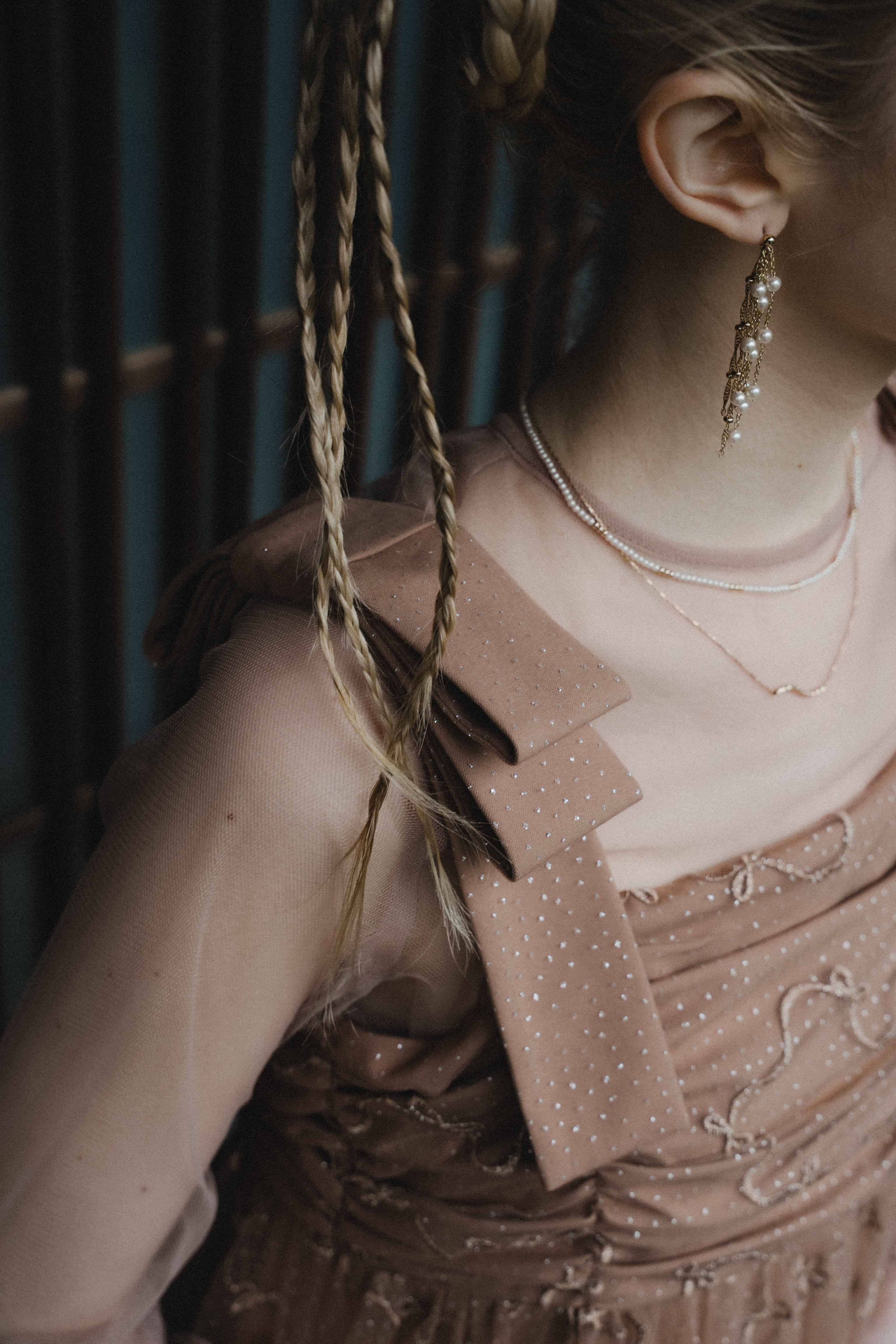 1113 Ribbon tulle dress
