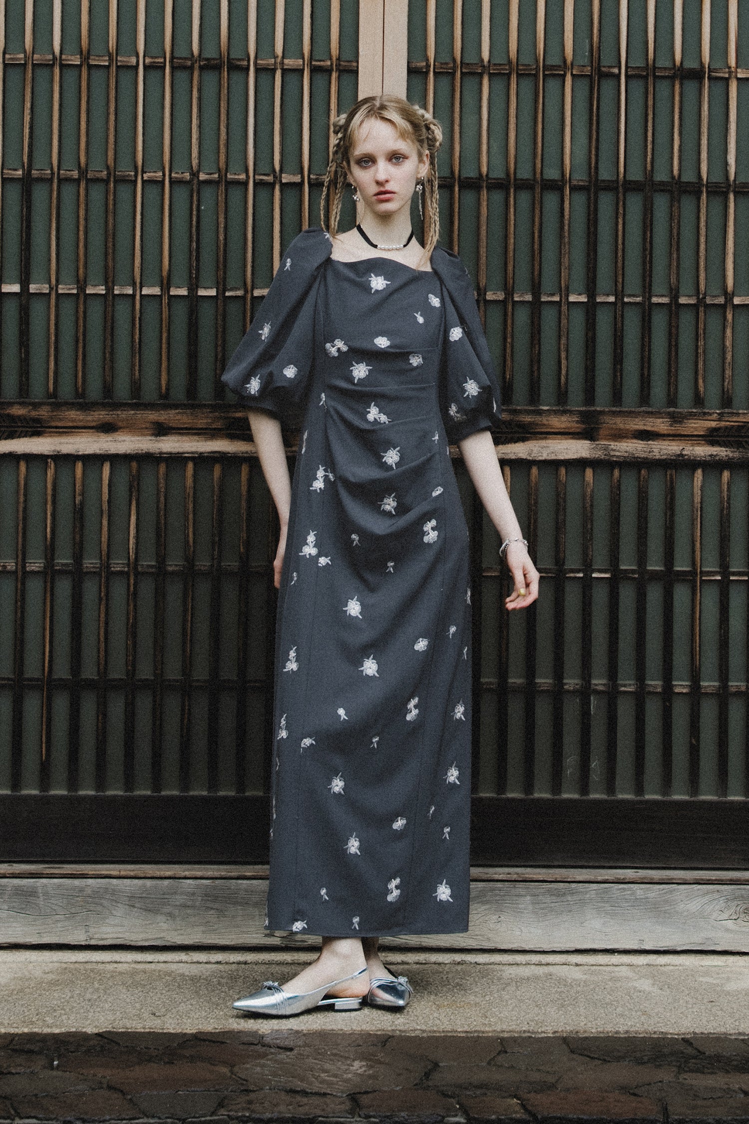 1109 Petal Embroidery Dress