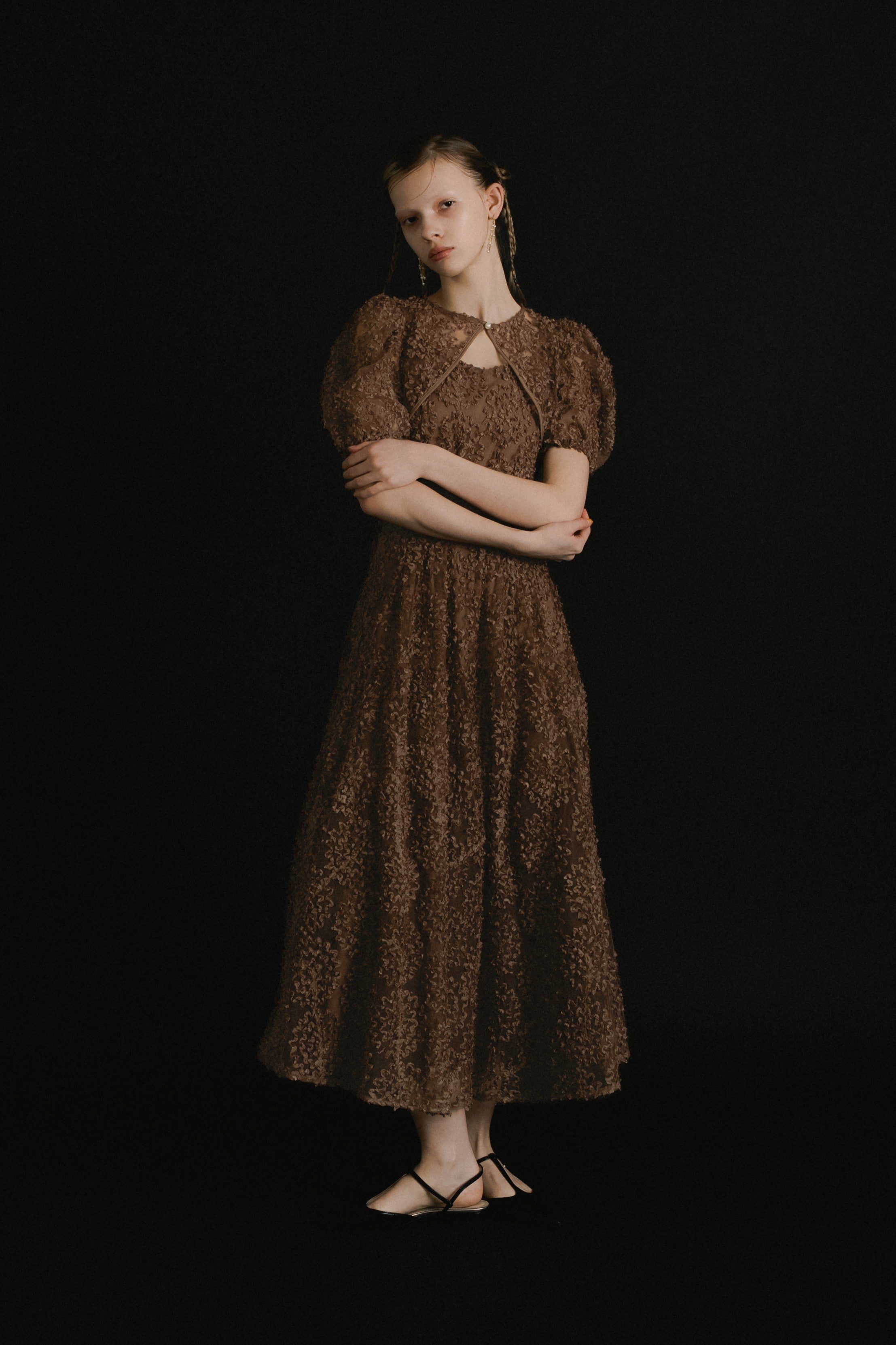 1056 Bloom noir dress