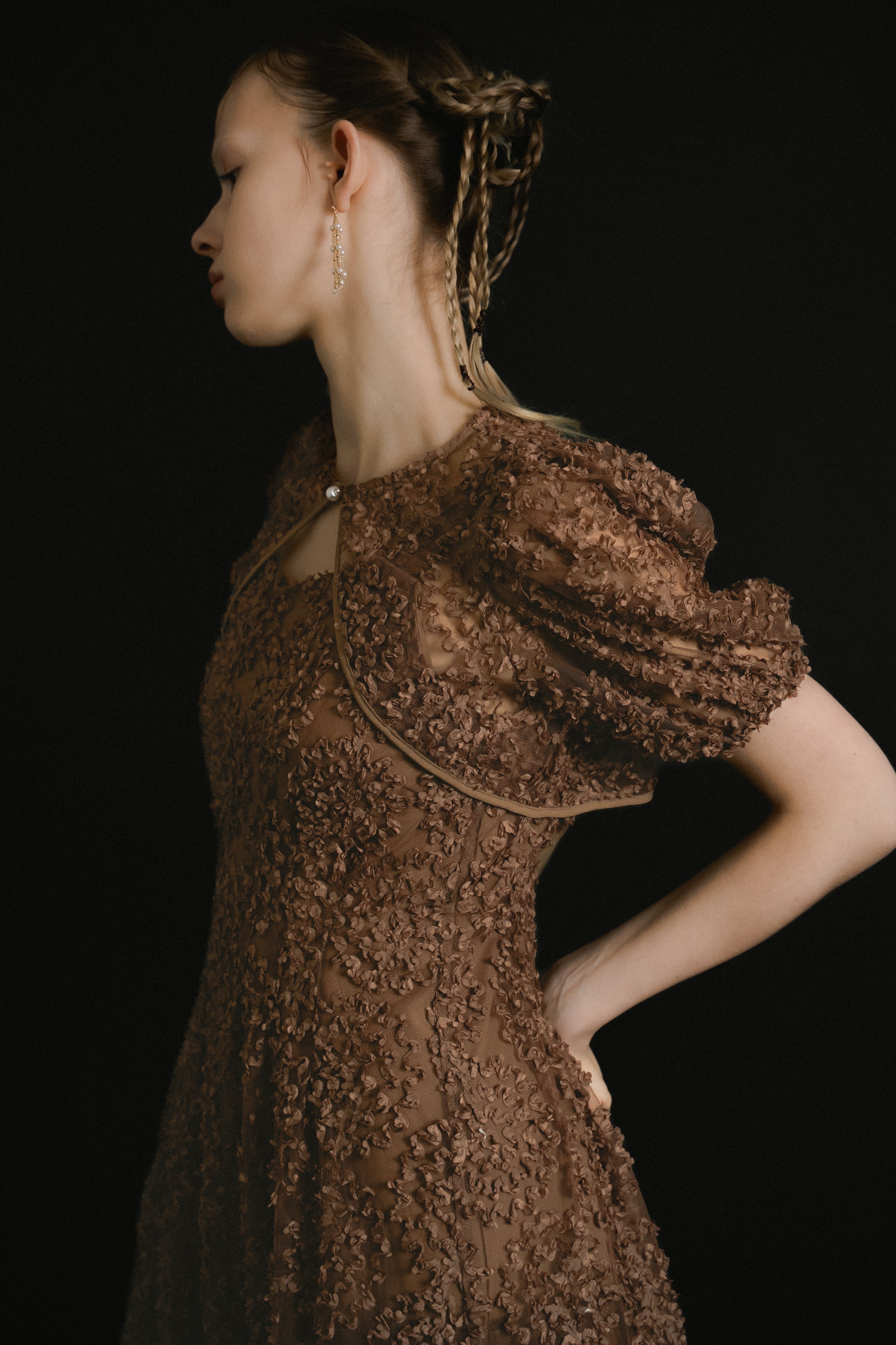 1056 Bloom noir dress