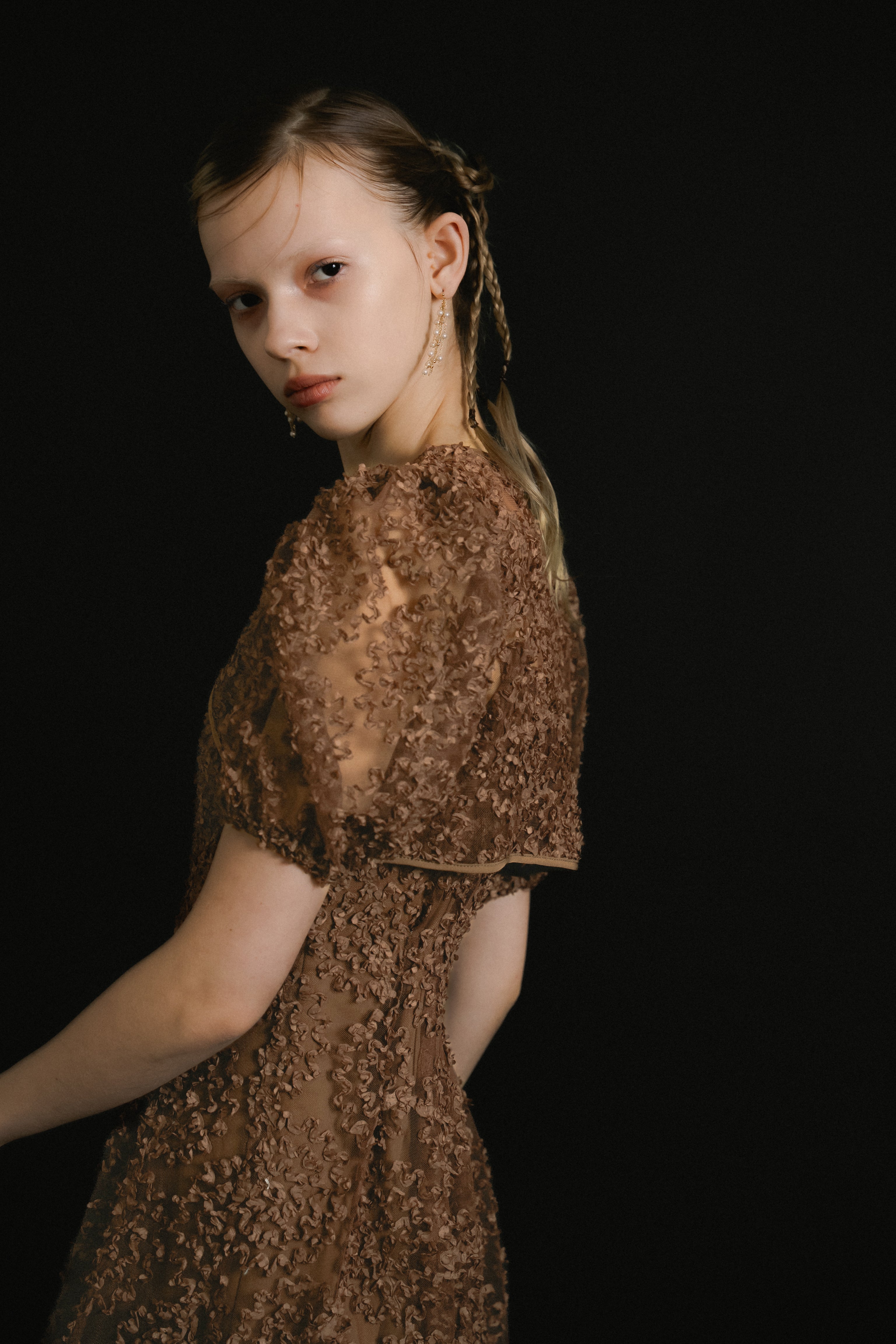 1056 Bloom noir dress