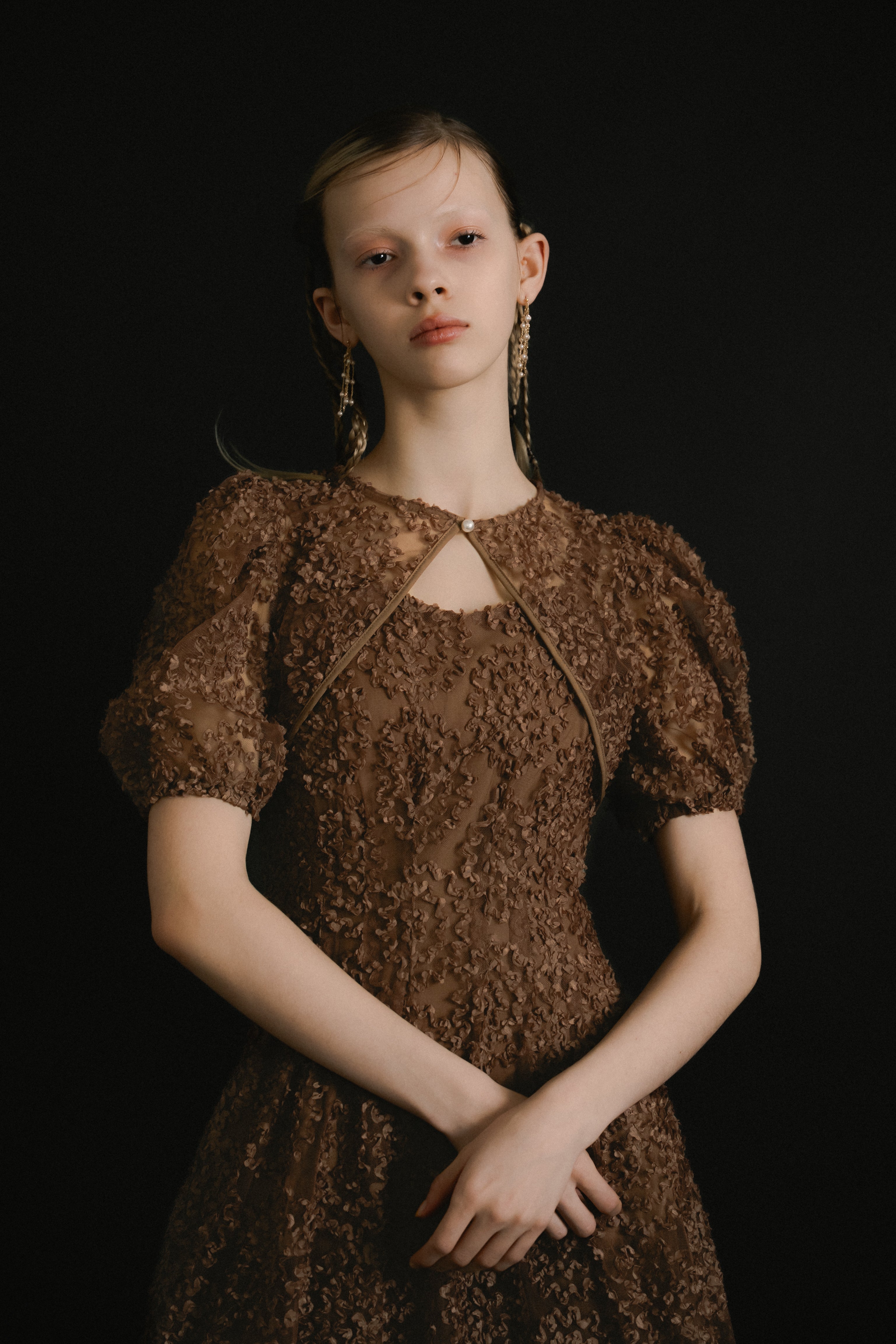 1056 Bloom noir dress