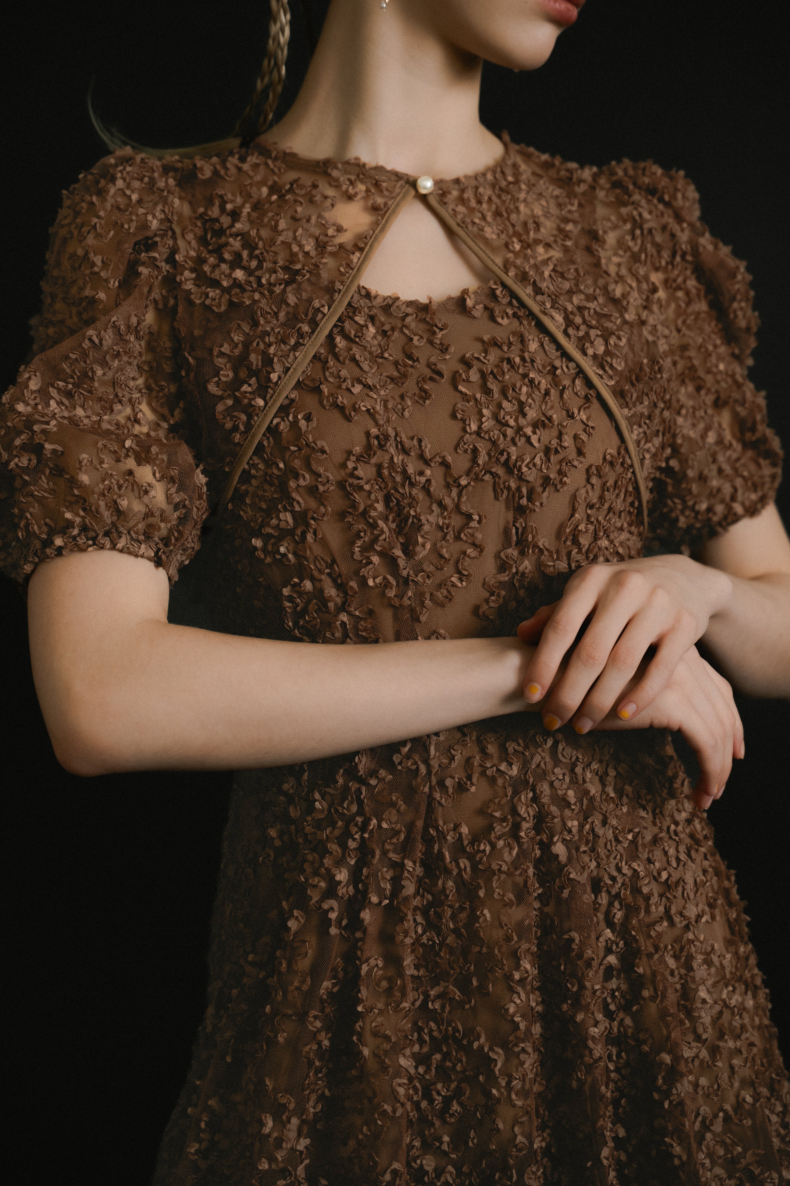 1056 Bloom noir dress