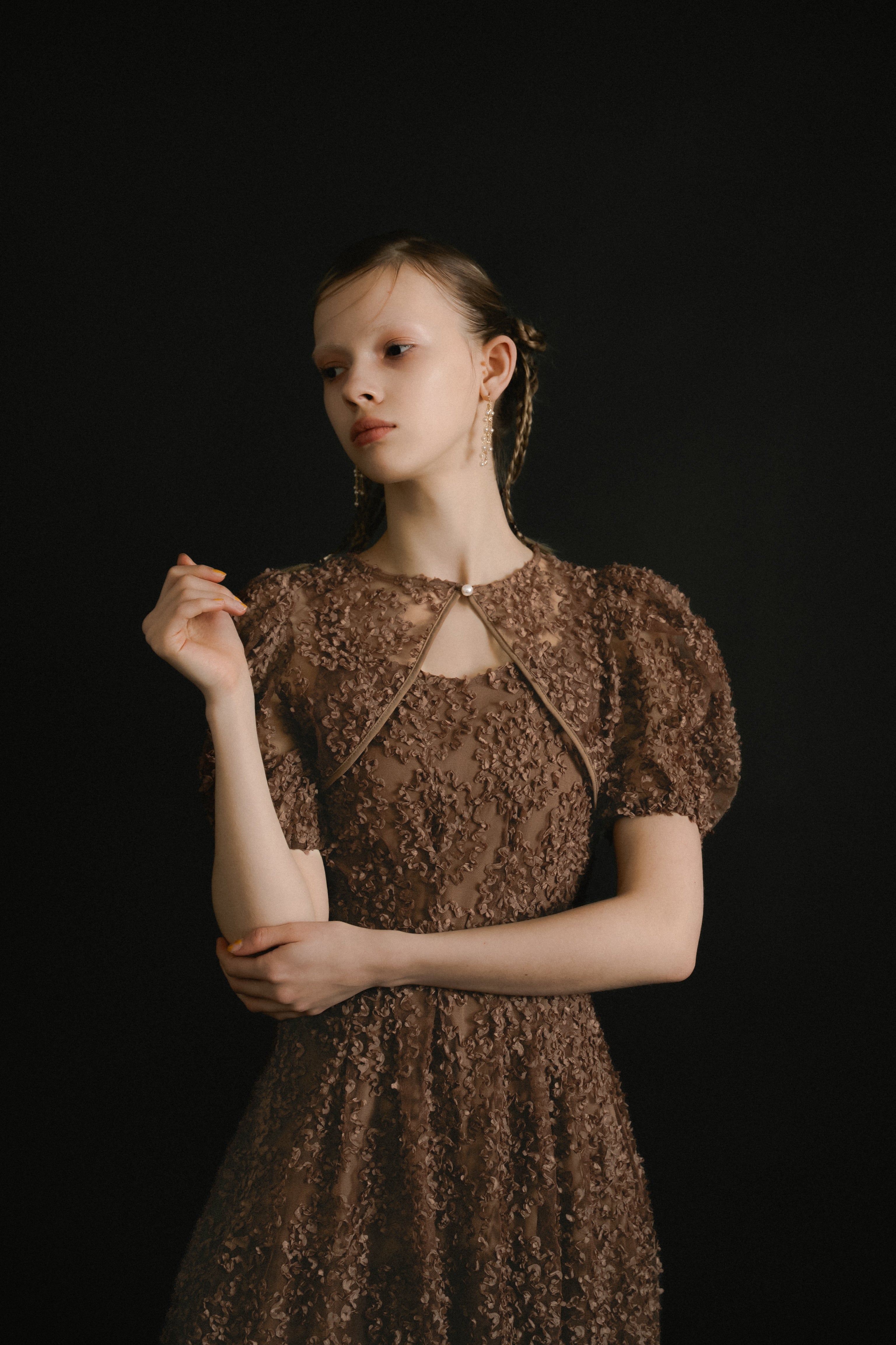 1056 Bloom noir dress