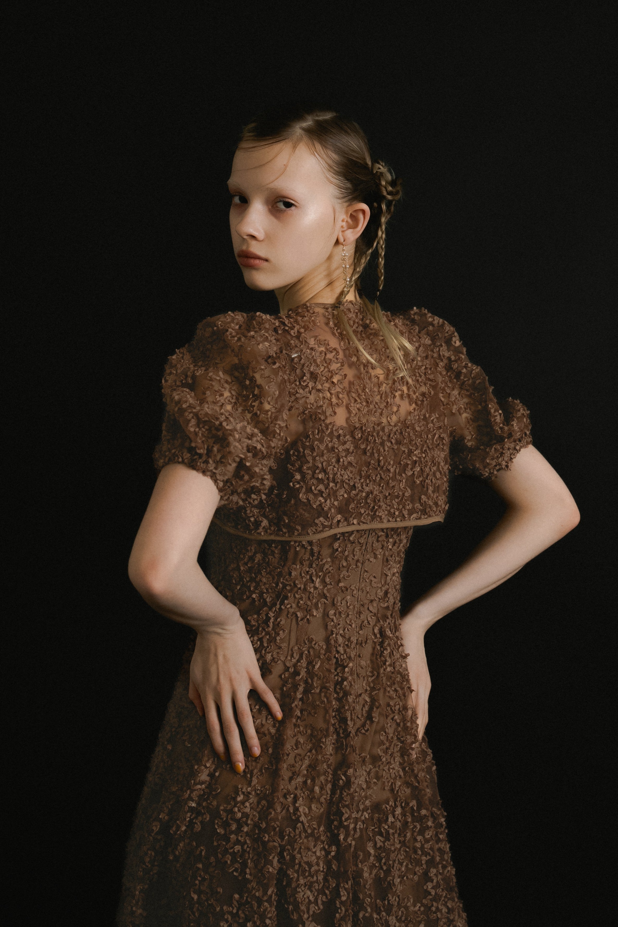 1056 Bloom noir dress