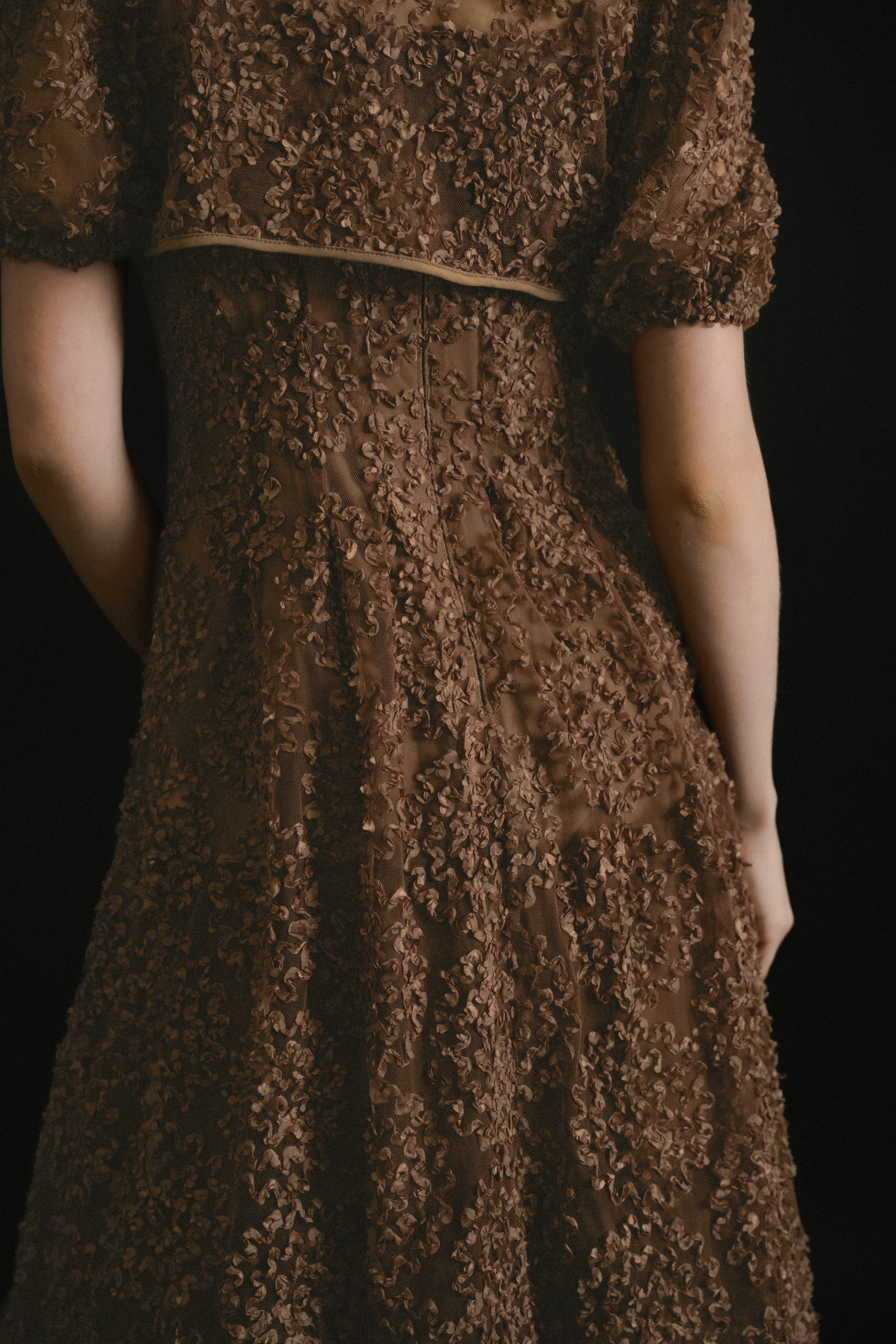 1056 Bloom noir dress