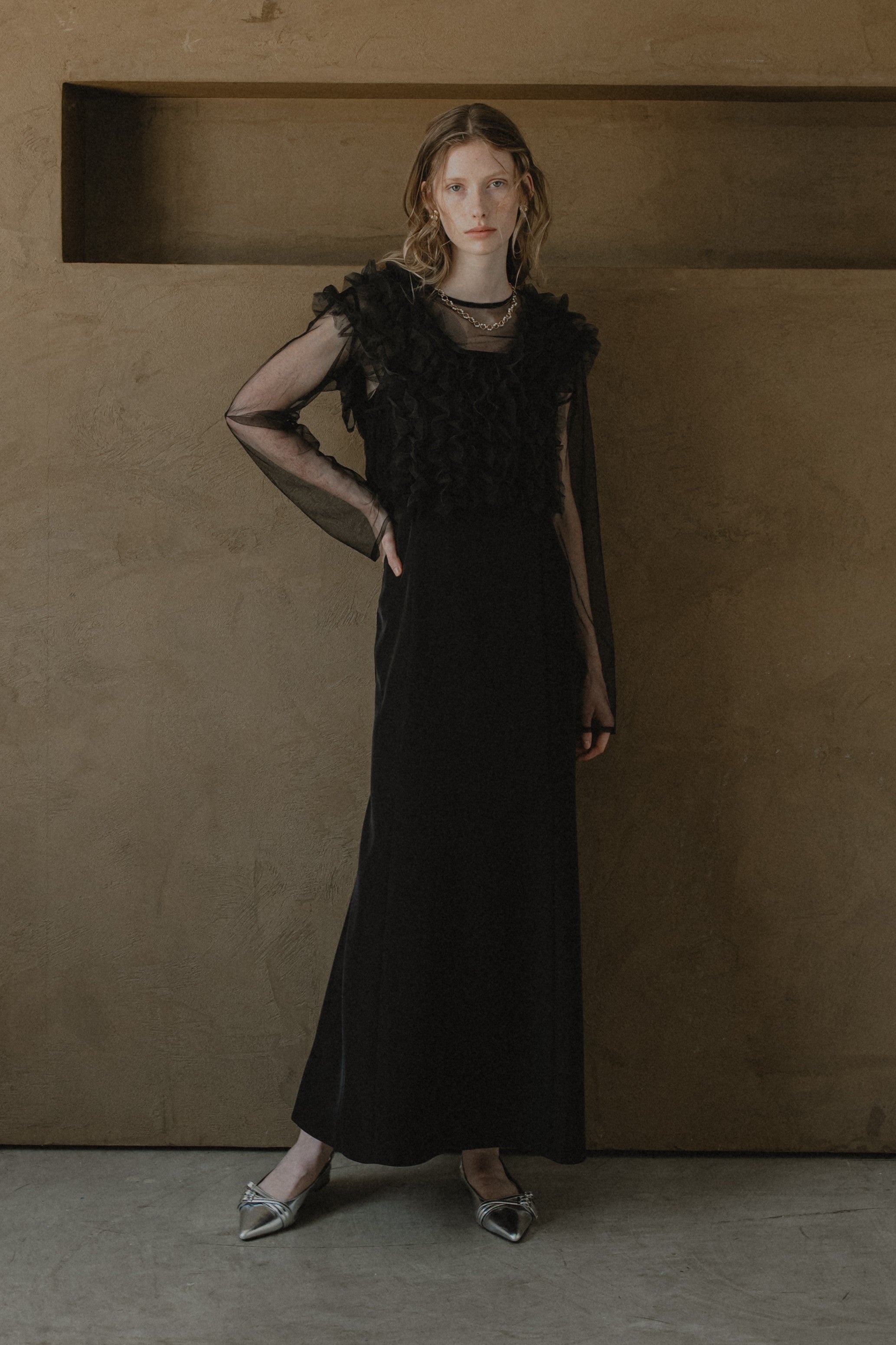 913 Many way frill dress