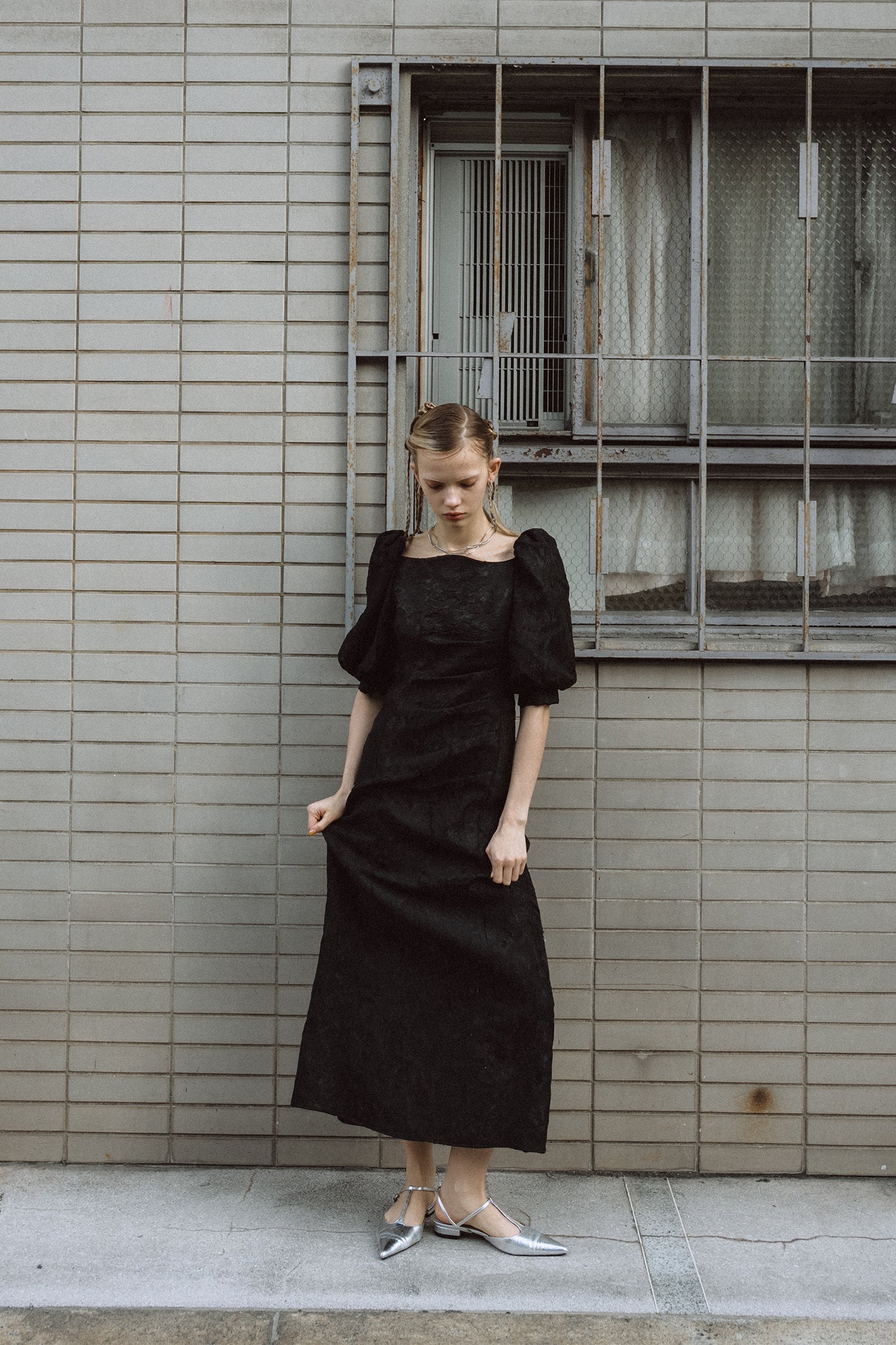 et.UNiVER │1071 Sheer Jacquard Organza Dress – et.UNiVER │ 公式