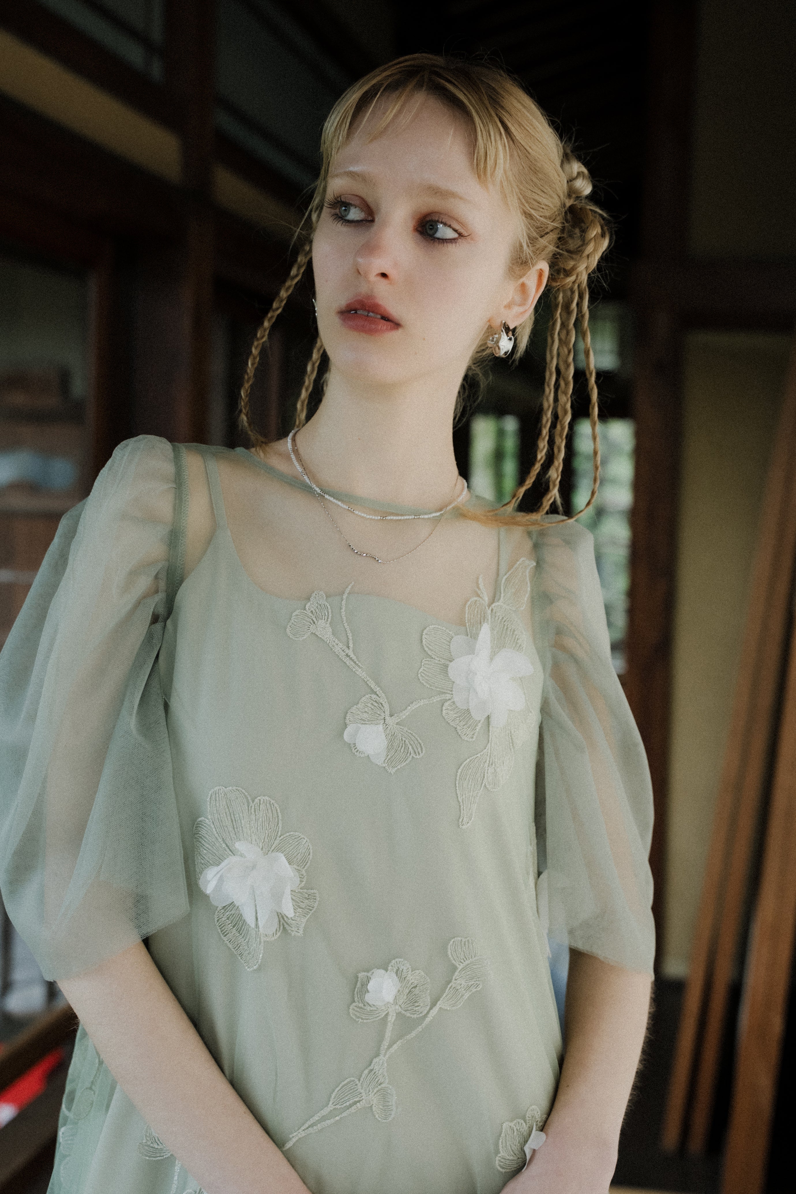 et.UNiVER │ 1132 3D Floral A-line Dress – et.UNiVER │ 公式
