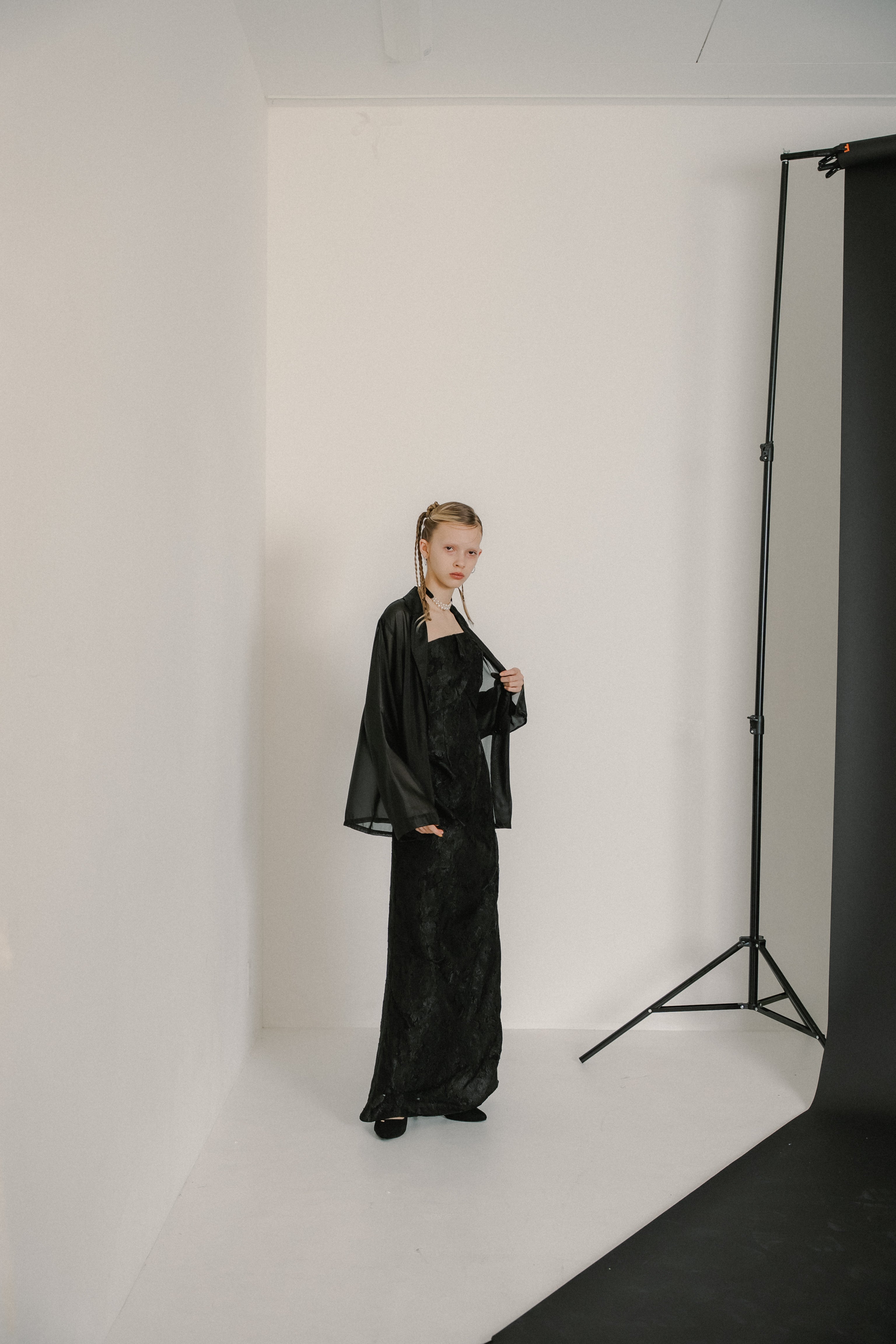 1072 Glossy Organza Jacket