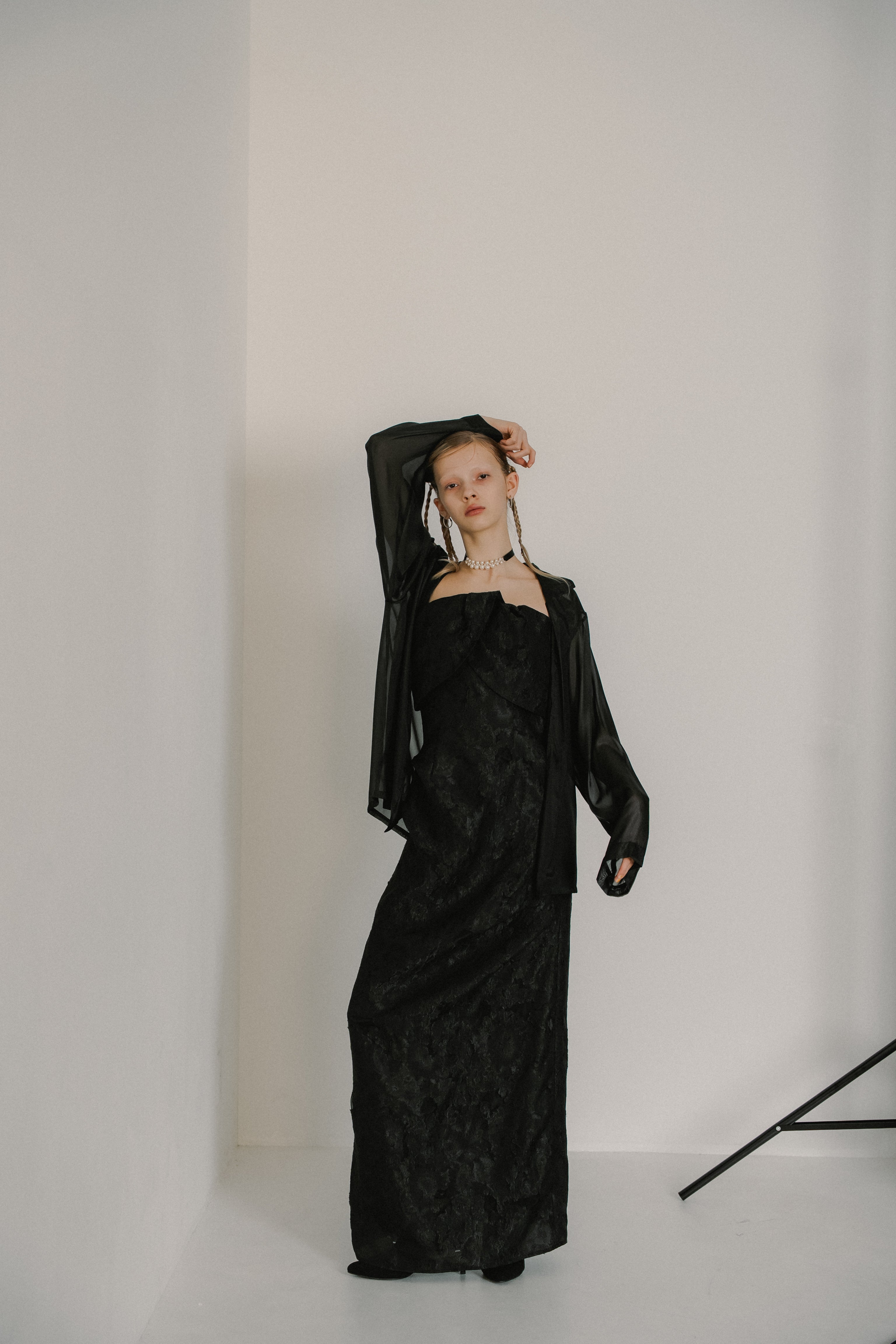 1072 Glossy Organza Jacket